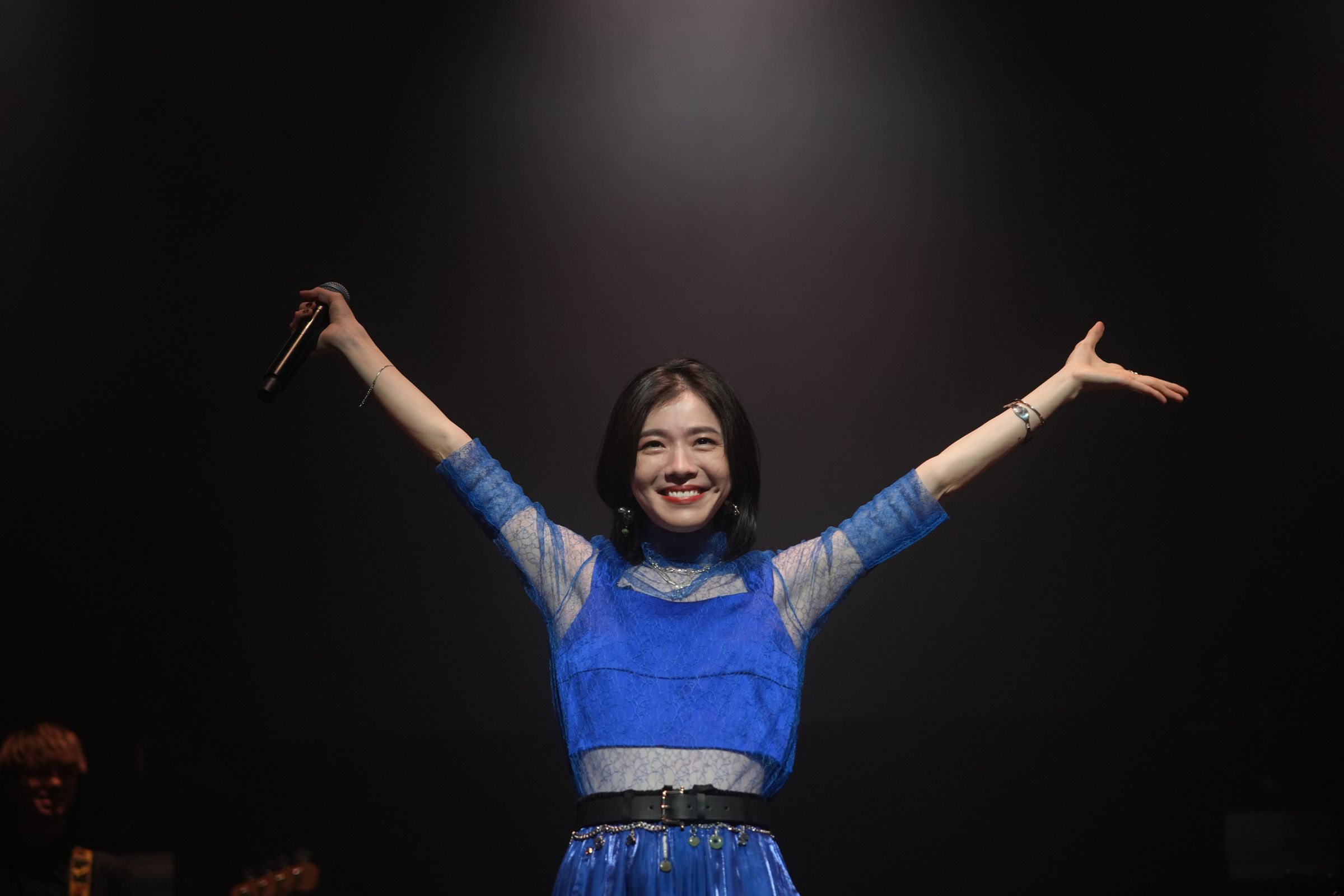 milet出道以來已舉辦過數十場演出,她透露原動力是因為想與演唱會團隊人員見面。(大鴻藝術提供)