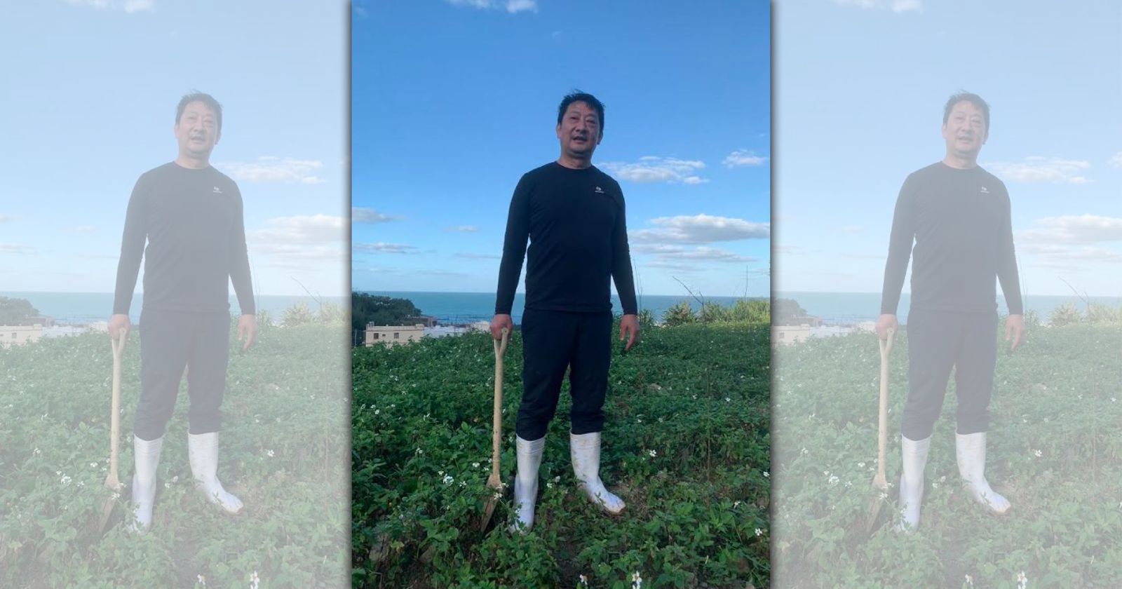 九孔在金山買下2000坪地種樹。(九孔提供)