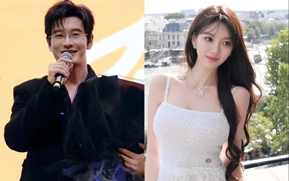 葉珂（右）自爆已「生完寶寶」。（翻攝自微博）