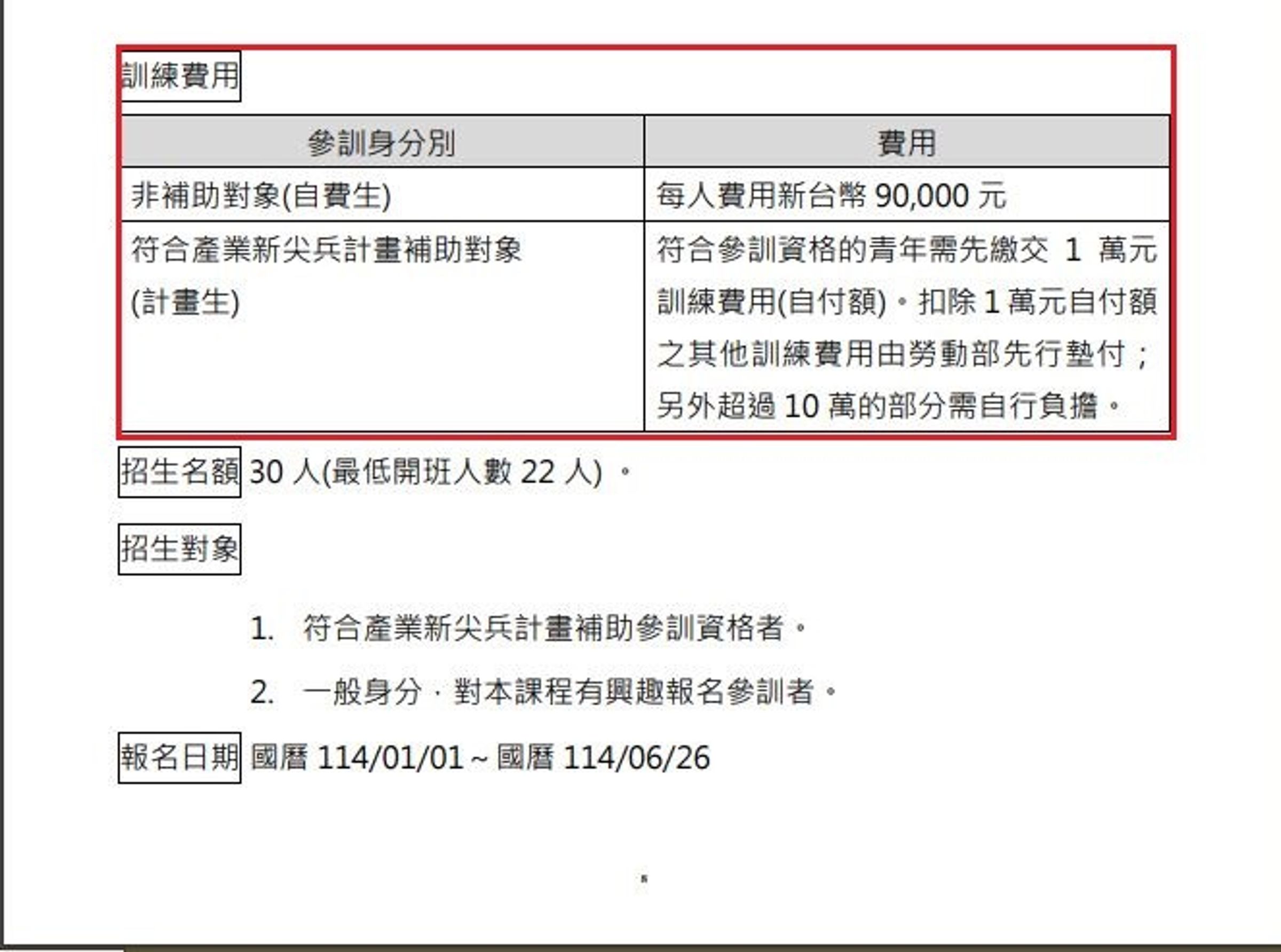 勞動部委外舉辦要價9萬元的「半導體製程實務技能人才培訓班」，卻爆出當中有講師學經歷涉造假。(翻攝《狼與羊的午餐投票》臉書)