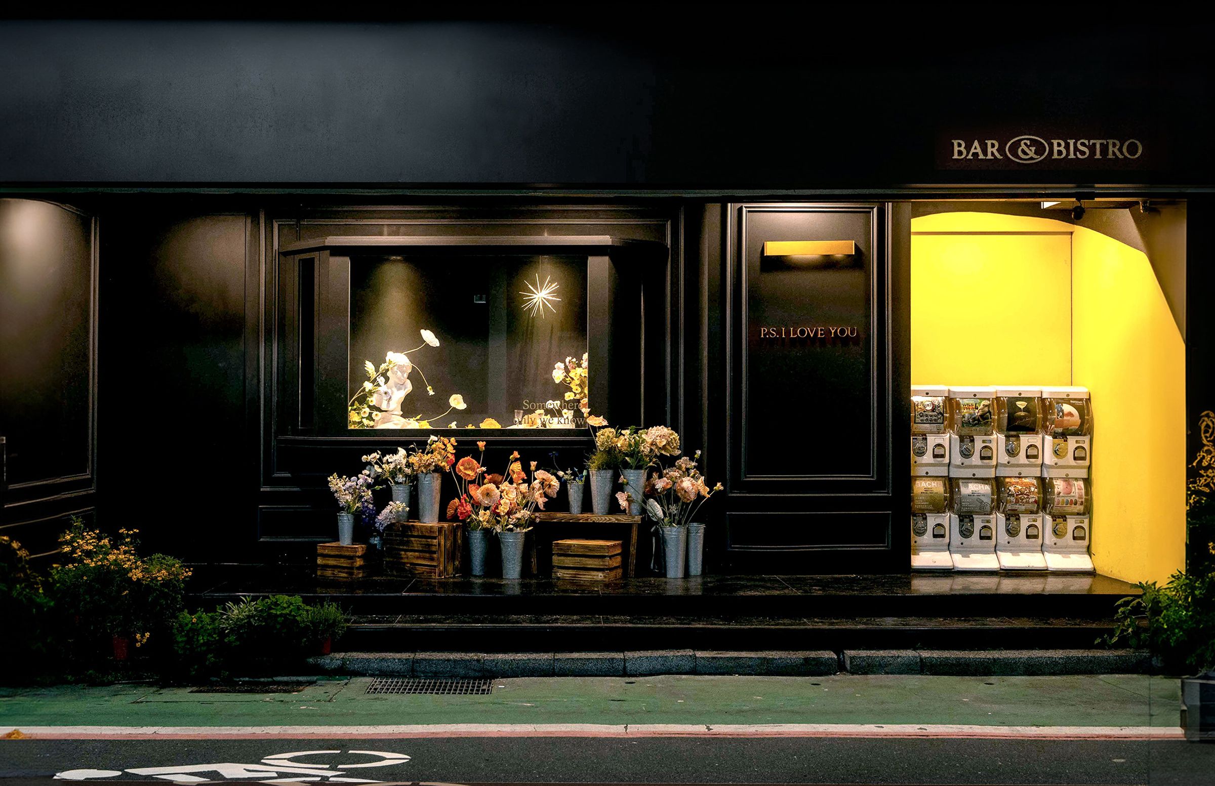 「P.S. I Love You Bar & Bistro」是位於台北東區的Speakeasy餐酒館,入口處十分隱密。(P.S. I Love You Bar & Bistro提供)