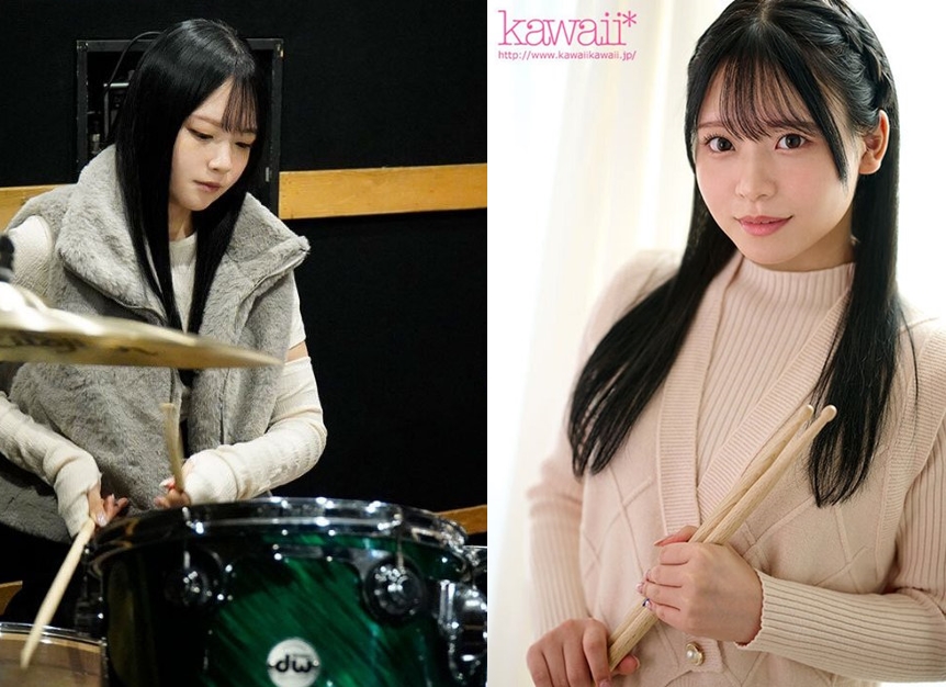 長相十分可愛的女大生出口結絆選擇出道當AV女優。（翻攝X@nakadashion_boo、劇照）