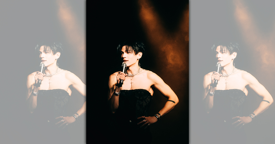 衣不驚人死不休的KIRE在倫敦演唱會上首次穿馬甲現身，造成全場驚艷。（The Kid Who Flew 翼有限公司提供）