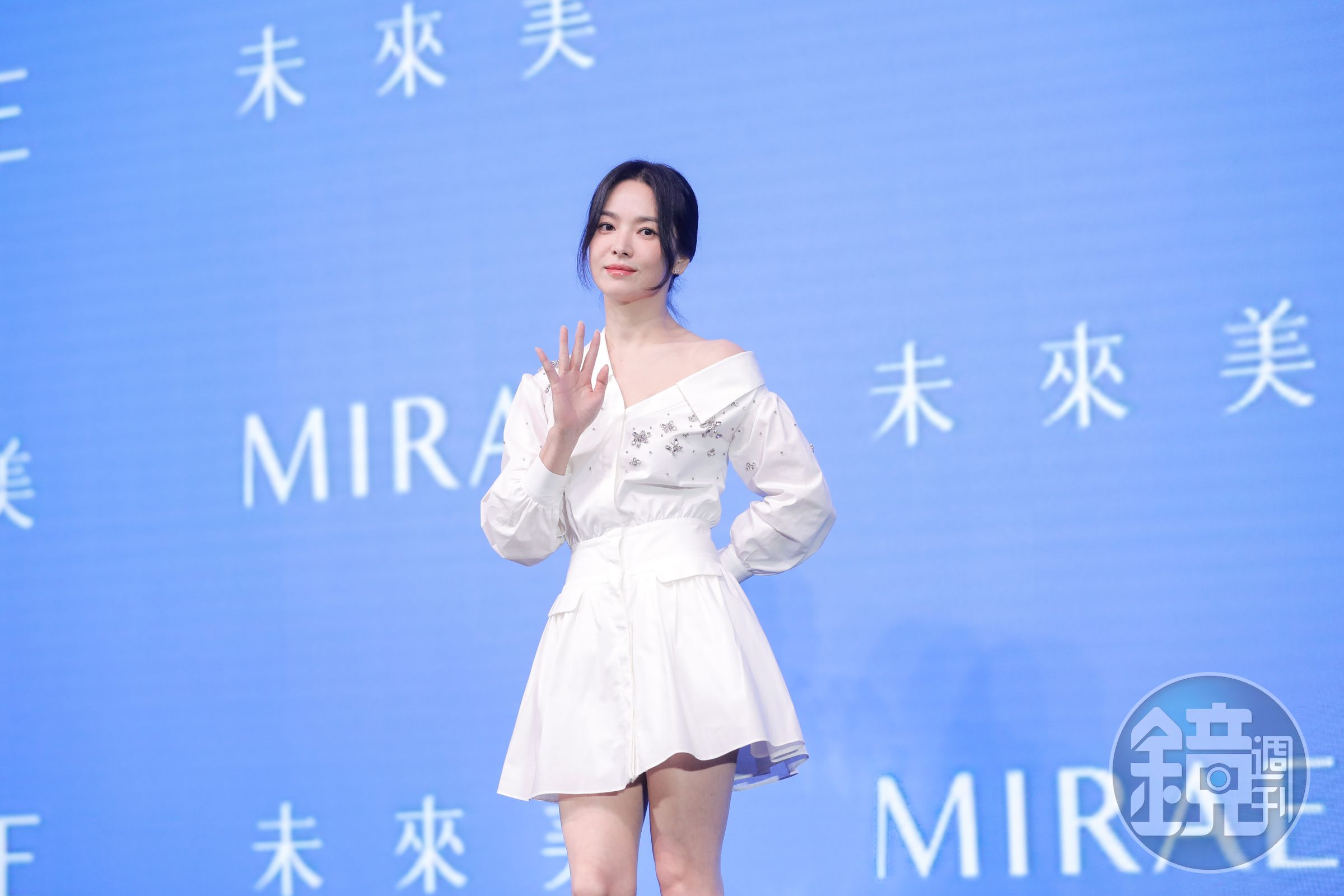 好久不見宋慧喬,今(24日)以美容品牌8週年代言人現身台北。