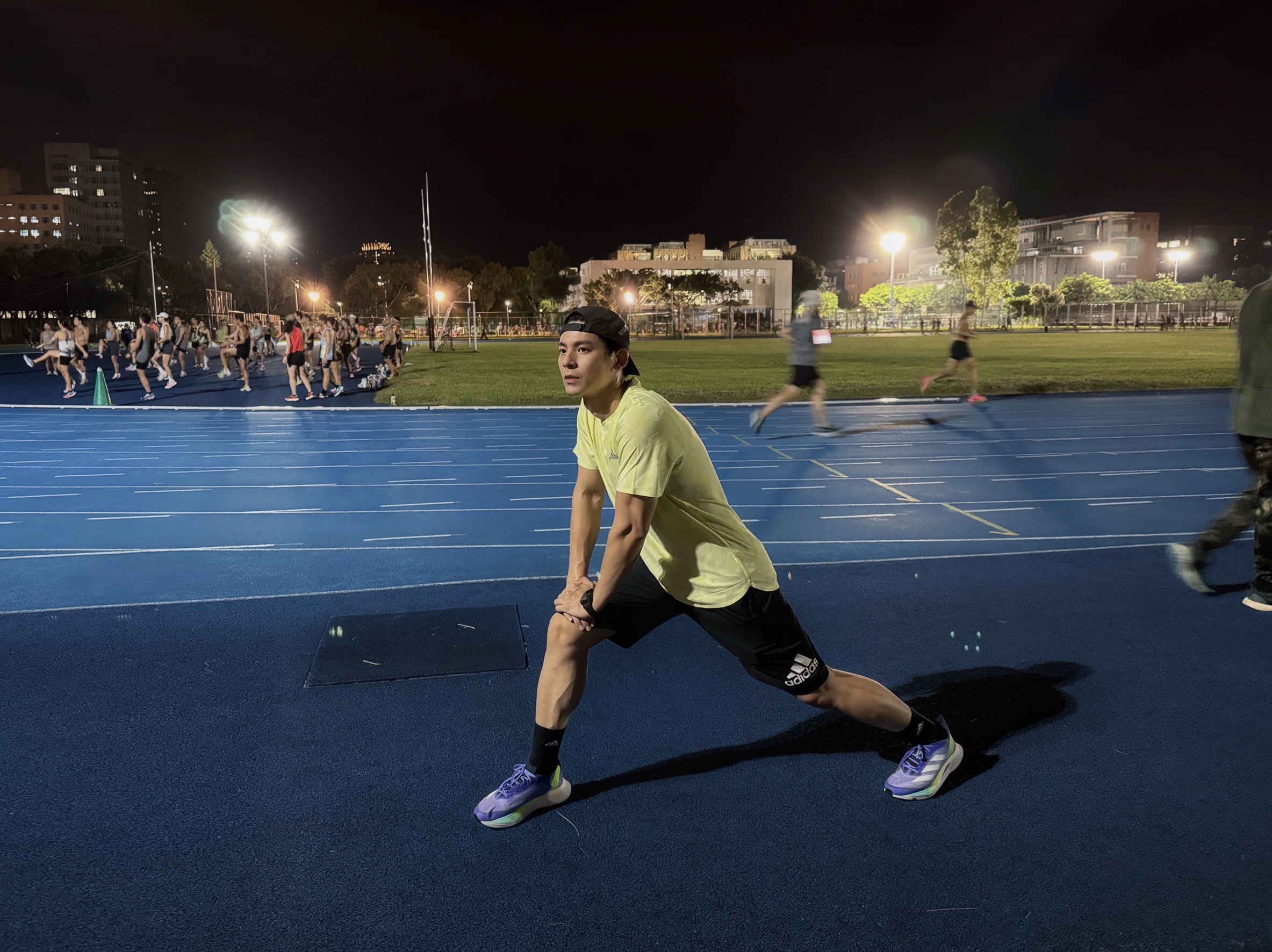 林柏宏即便工作不斷，仍抽空備戰挑戰台北馬拉松的半馬賽事。（宏壹創意企劃提供）