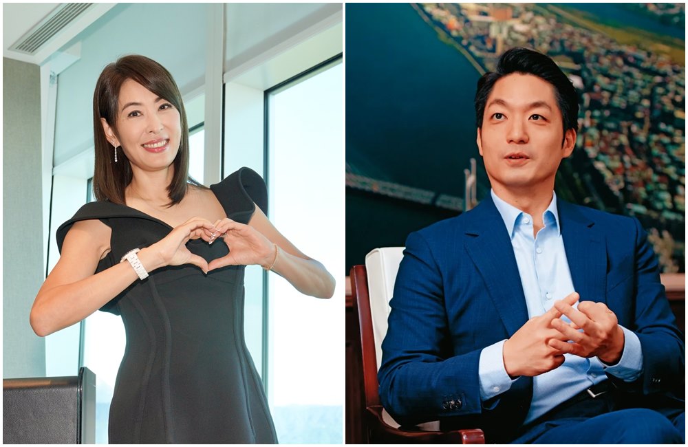 賈永婕（左圖）上任101董事長，要跟台北市長蔣萬安（右圖）當俊男美女組，一起放跨年煙火。（本刊資料照）