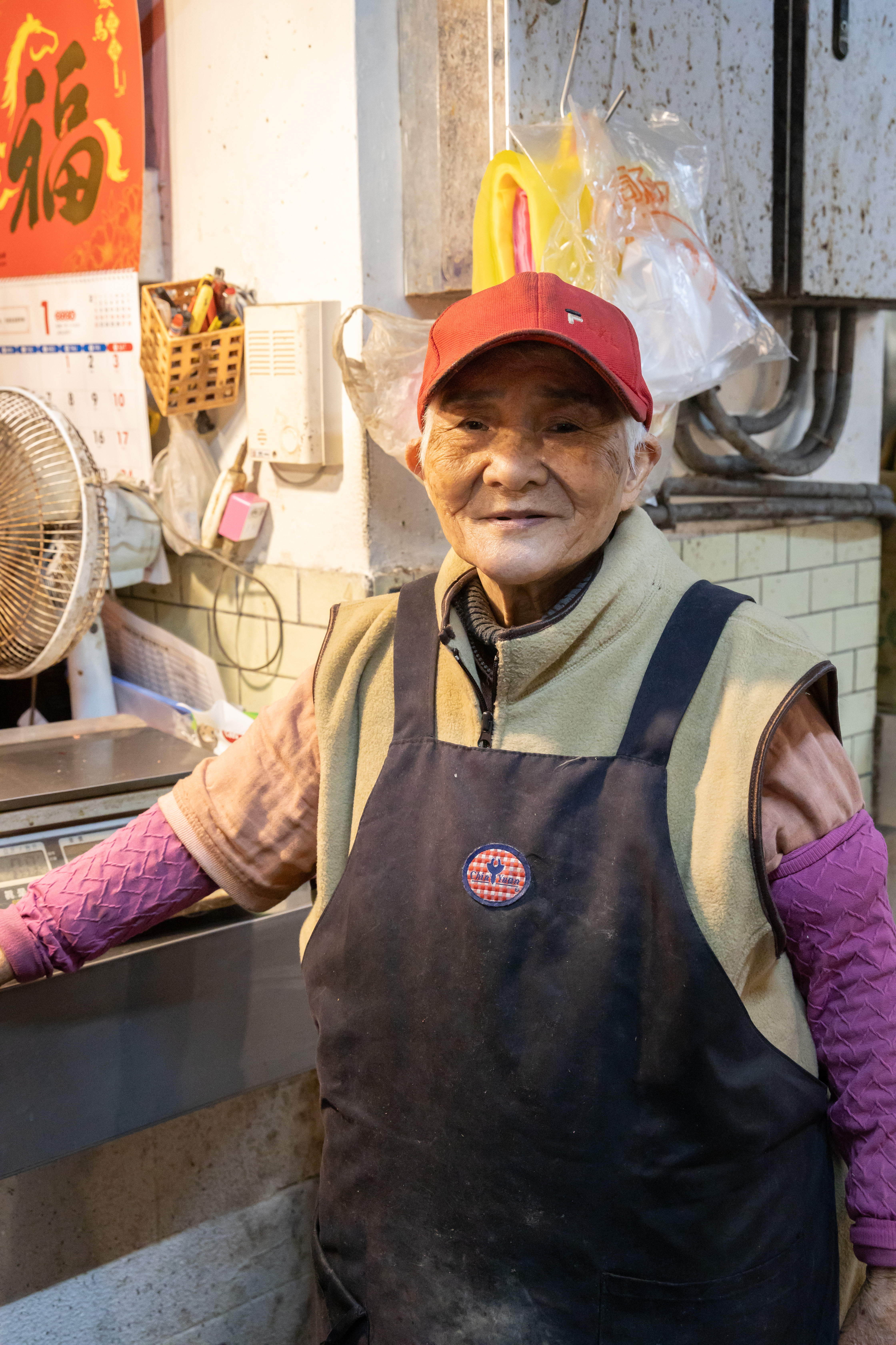 黃周美雀從20多歲開始醃臘肉，今年已經88歲了。
