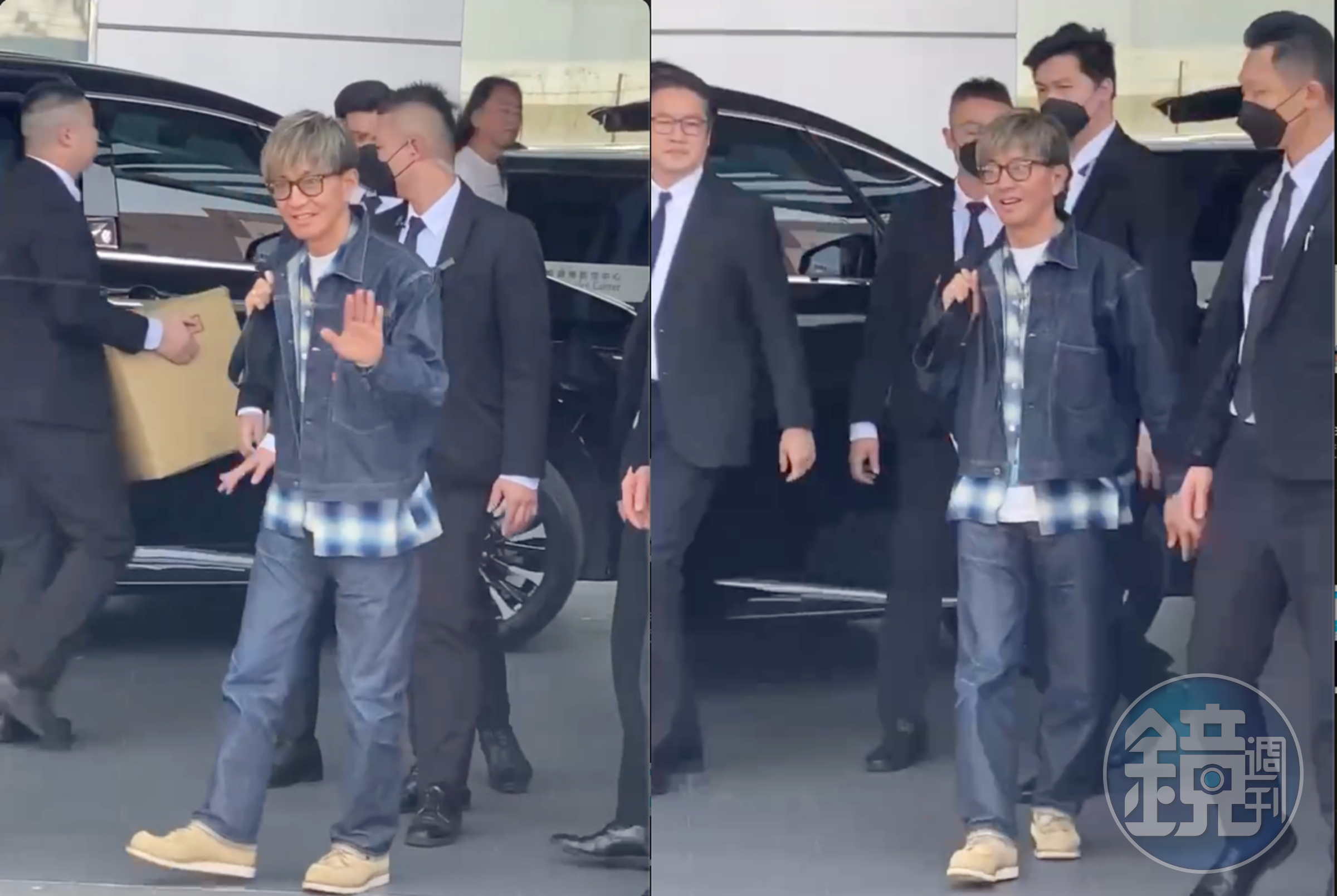 木村拓哉特地繞到粉絲這一邊向大家找招呼。(讀者提供)