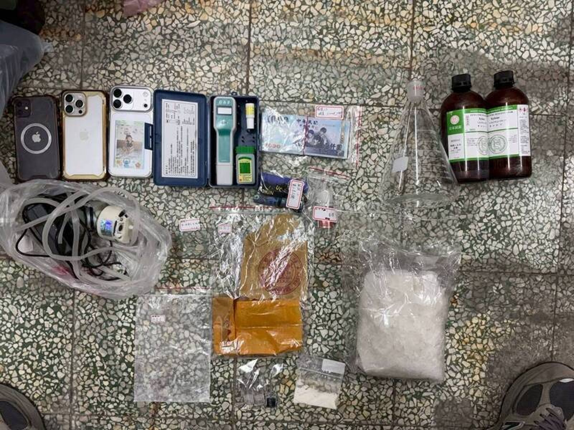 37歲吳姓男子透過網路自學，利用日本知名感冒藥製毒。（雲林地檢署提供）