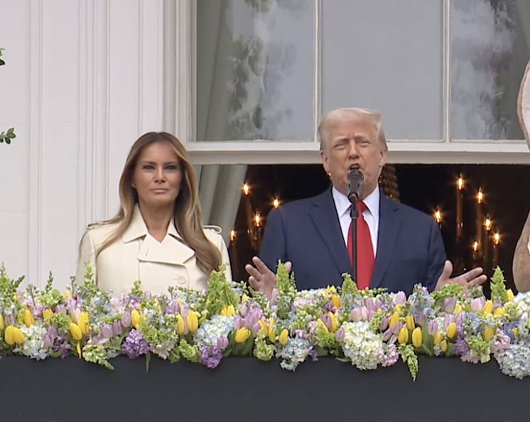 美國總統川普表示，自己將和妻子赴羅馬參加教宗方濟各的喪禮。（翻攝自白宮YT頻道）