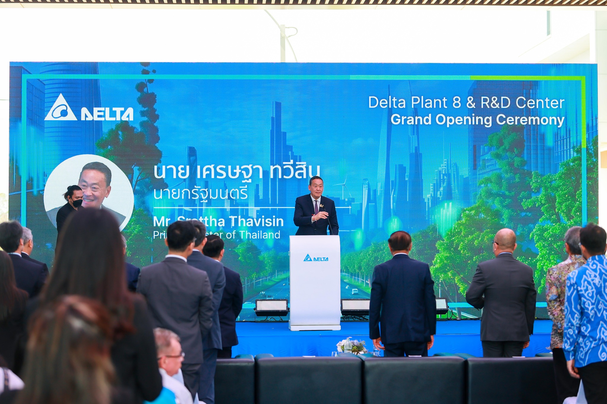 台達電旗下泰達電曾居泰國電子股股王，產業地位足以與泰國政府溝通再生能源推動政策，善盡企業社會責任。（翻攝Delta Electronics Thailand臉書）