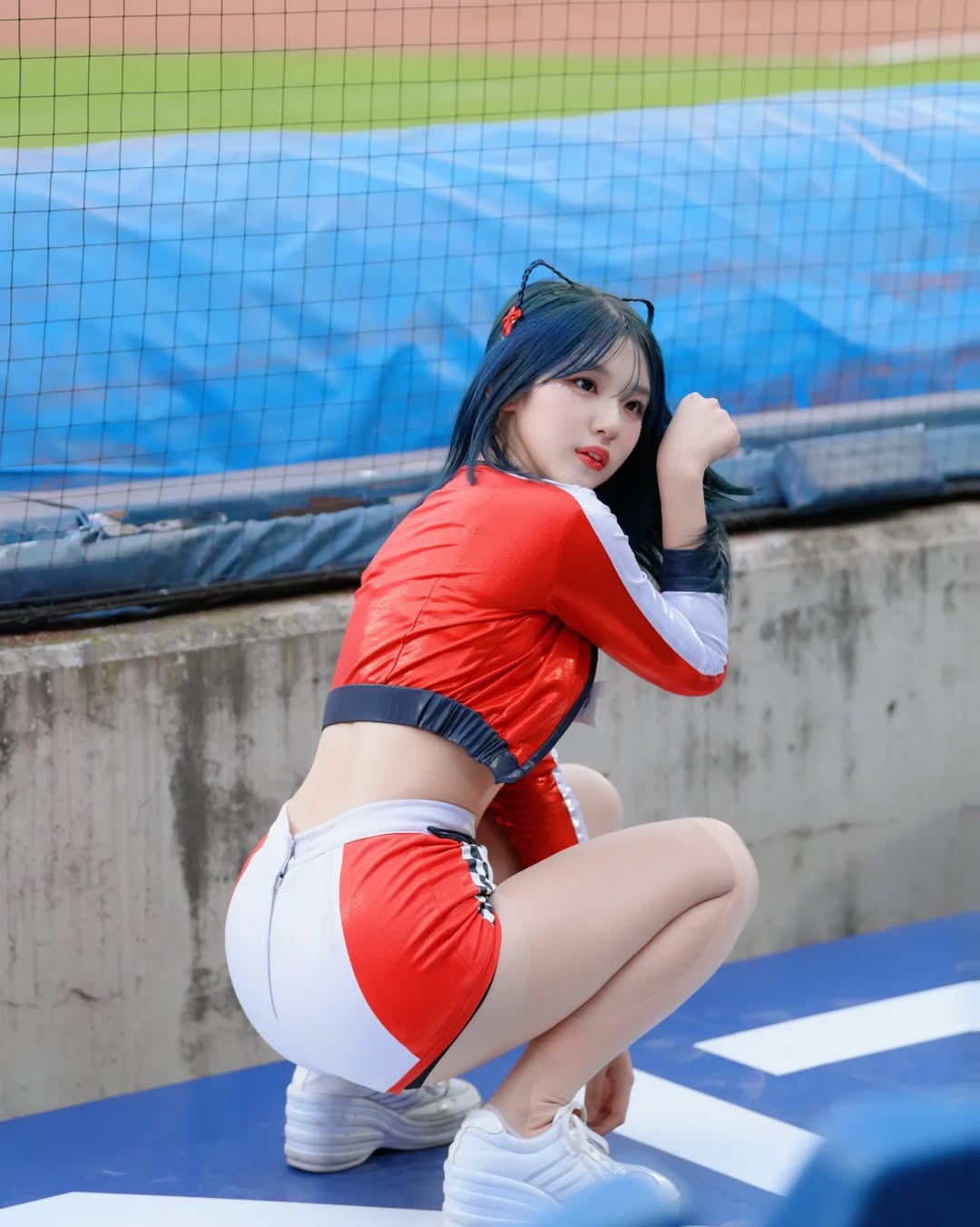 廉世彬外型亮麗,應援時活力十足。(翻攝IG@ beena._s2)