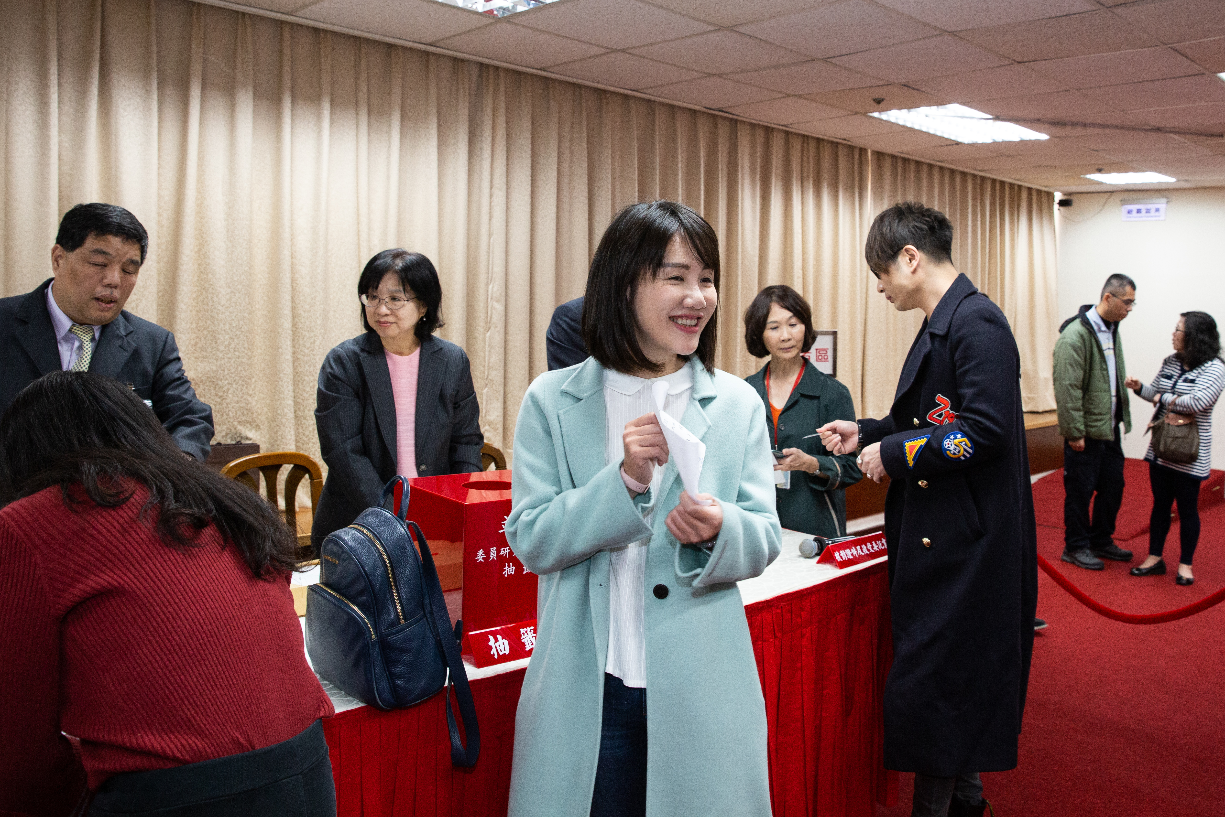 謝衣鳯因得票數已破8萬，稍早已宣布自行當選該區立委。（本刊資料照）