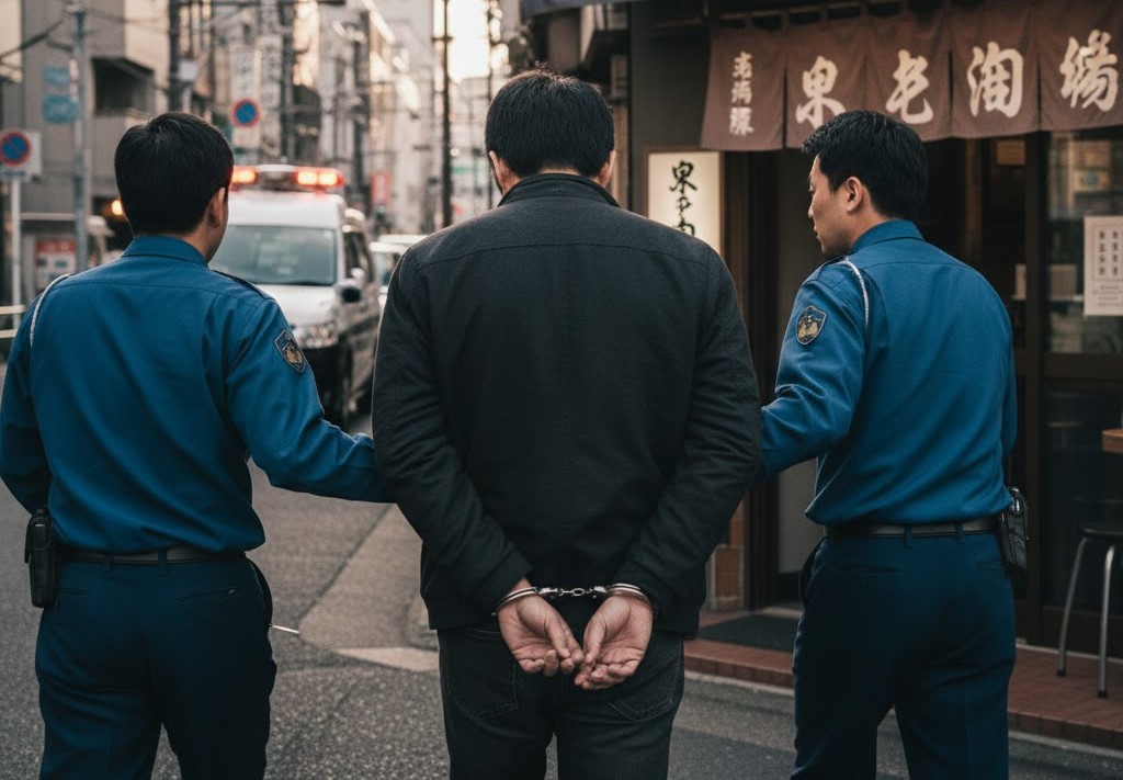 東京新宿區昨傳出持刀砍人案，警方事後逮捕凶嫌，確認為中國籍男子。（示意圖，由AI生成）