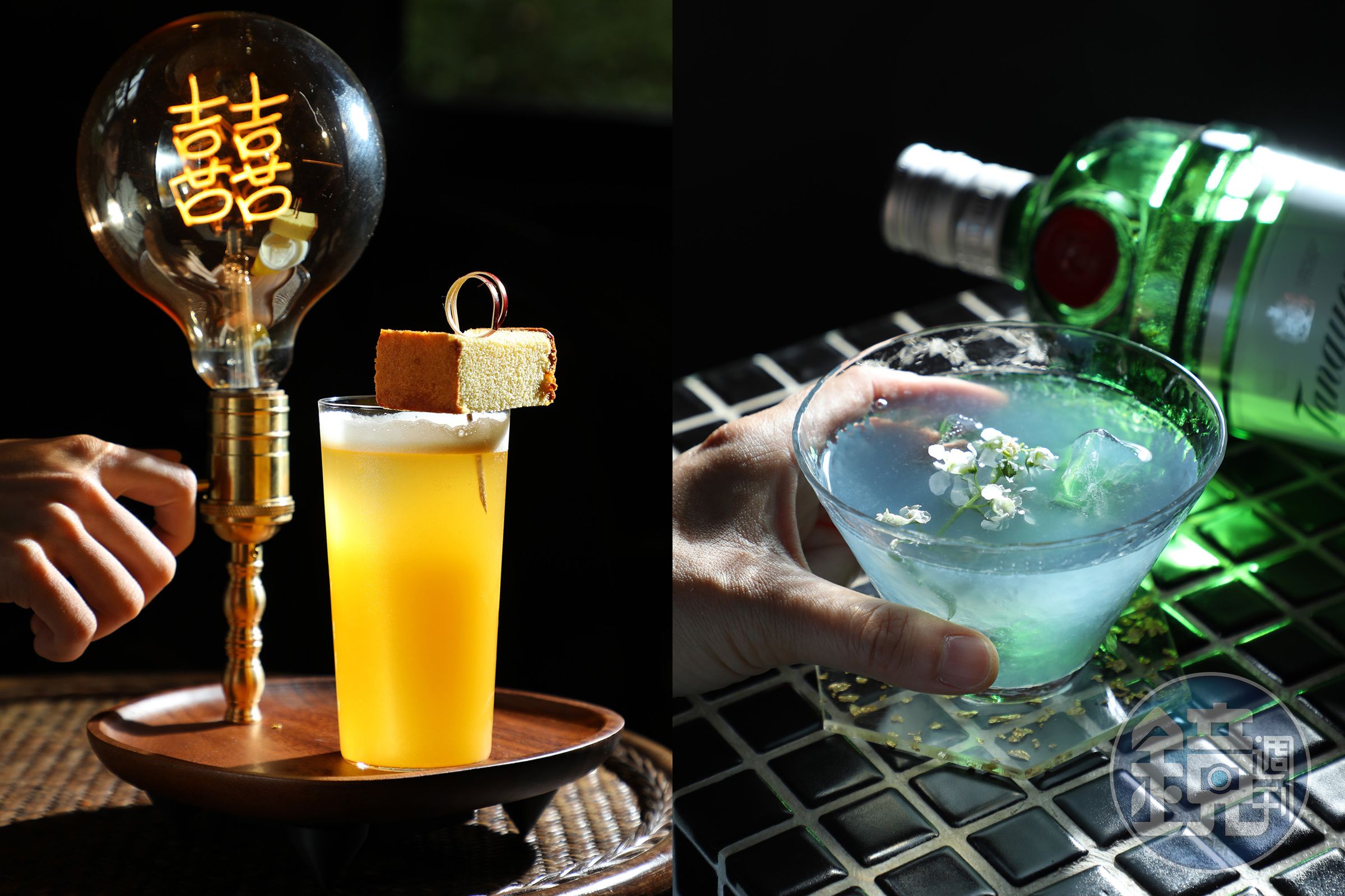 位於空軍三重一村的「正義冷飲部」,以兒時國文課本與台灣史為靈感,推出多杯結合課文內容的創意調酒,讓人邊喝邊玩味,非常有意思。