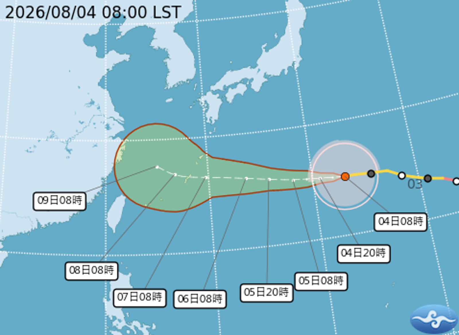 中颱白海豚將影響琉球群島!專家曝3大路徑 恐一路西進登陸中國