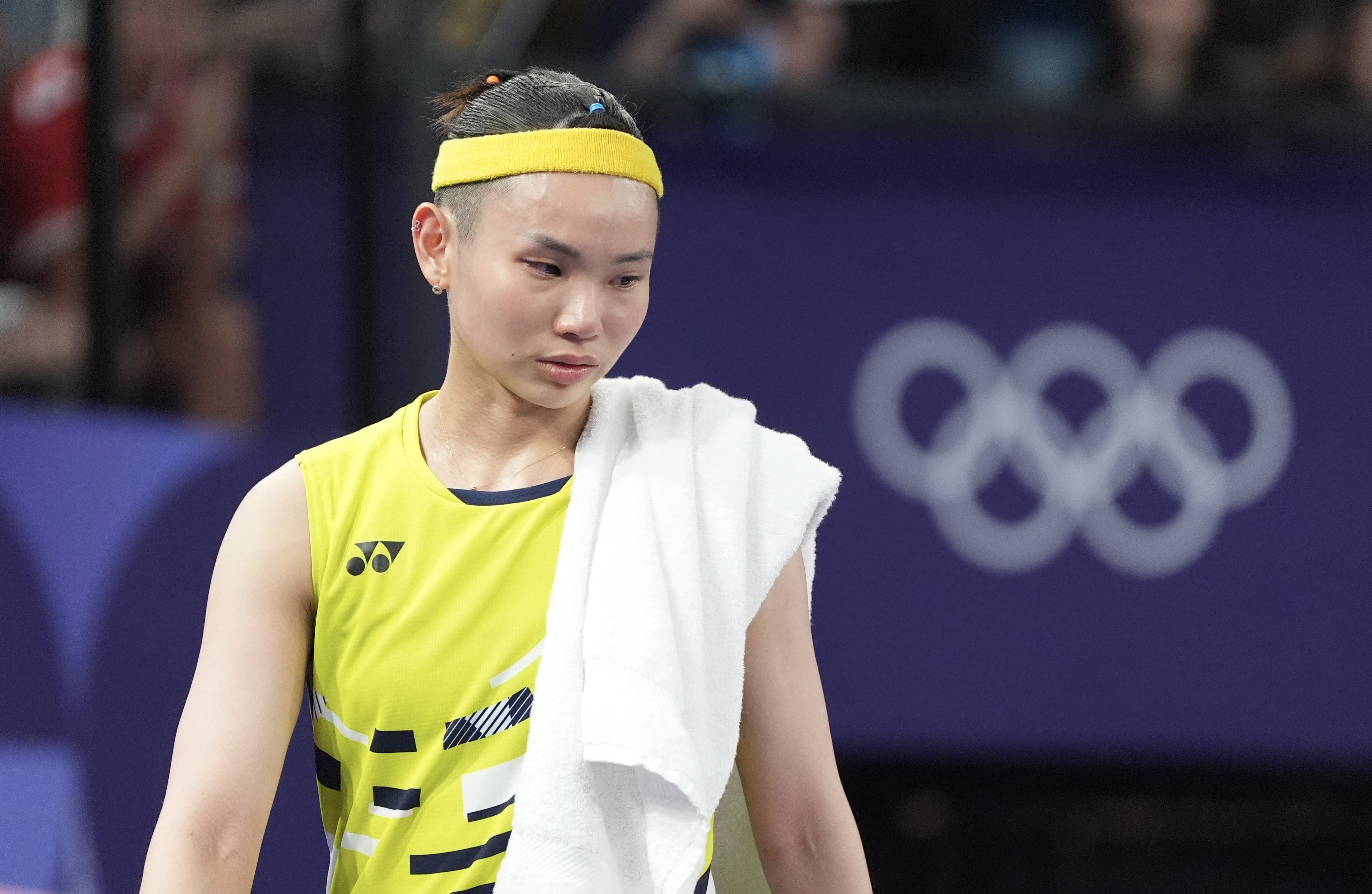 戴資穎生涯最後一次挑戰奧運殿堂，因腳傷緣故未能達到正常狀態，她在女單資格賽最終無緣晉級。（中華奧會提供）