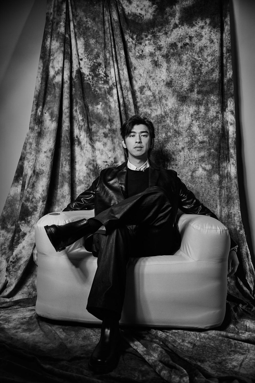 陳柏霖穿著的peter wu訂製西裝,是品牌首度跨足訂製路線的作品。(peter wu提供)