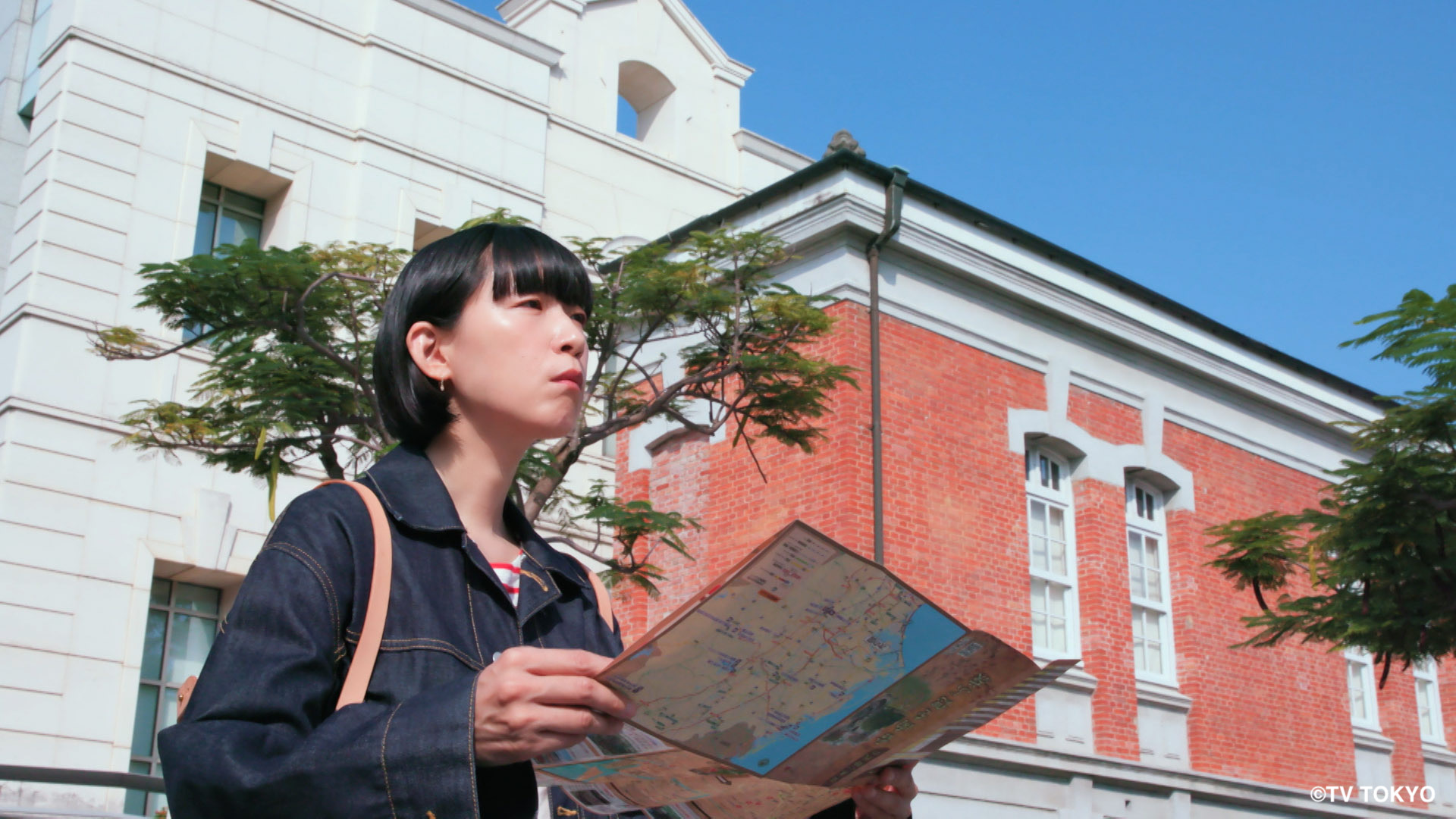 江口德子主演日劇《獨活女子的守則4》走訪台北、台南、高雄、台東、屏東拍攝，超狂行程讓江口直呼吃不消。（Hami Video提供）