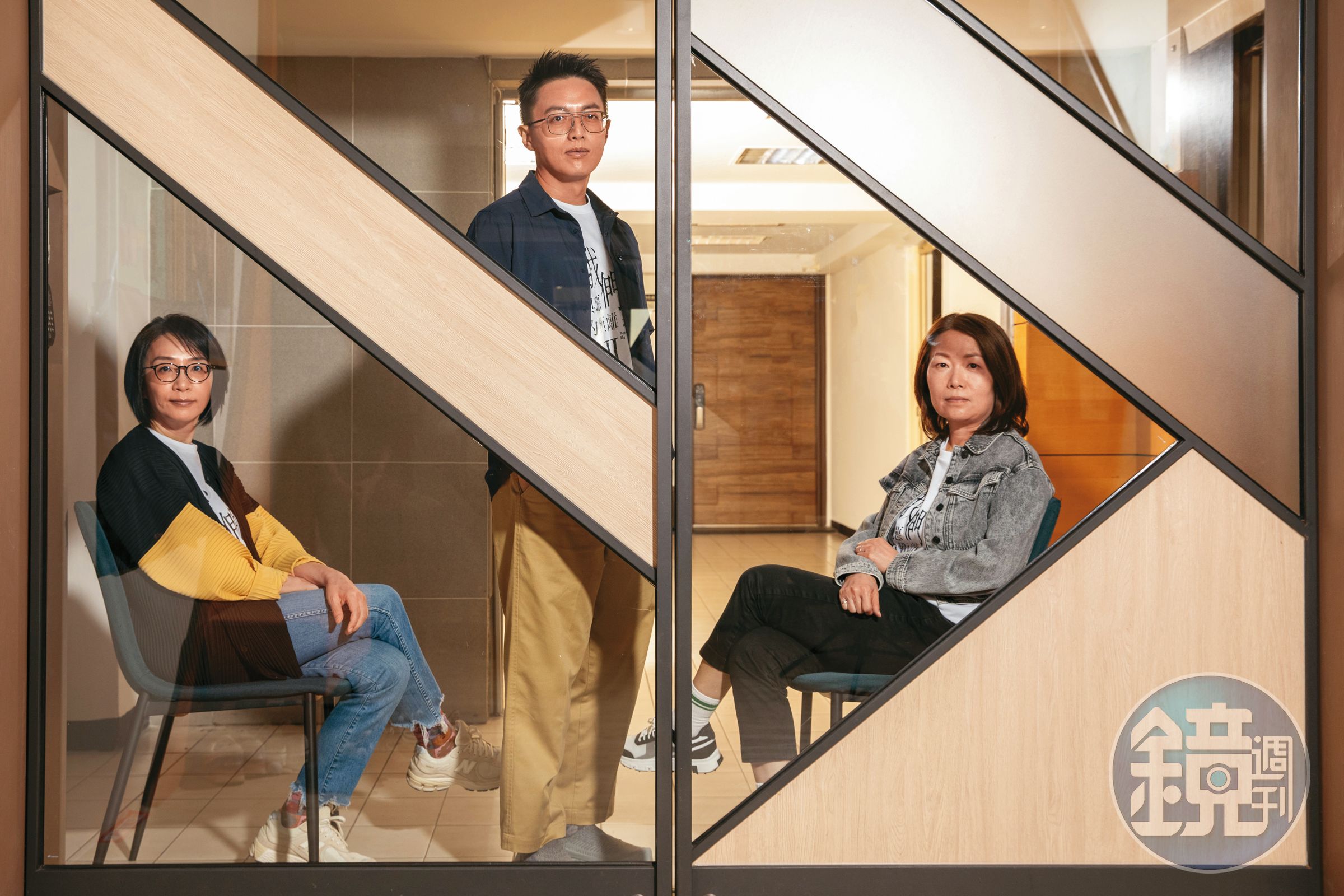CATCHPLAY執行長楊麗貞（右）主導海外平台銷售，促成與Amazon Prime Video合作，左起為製作人林昱伶和導演林君陽。