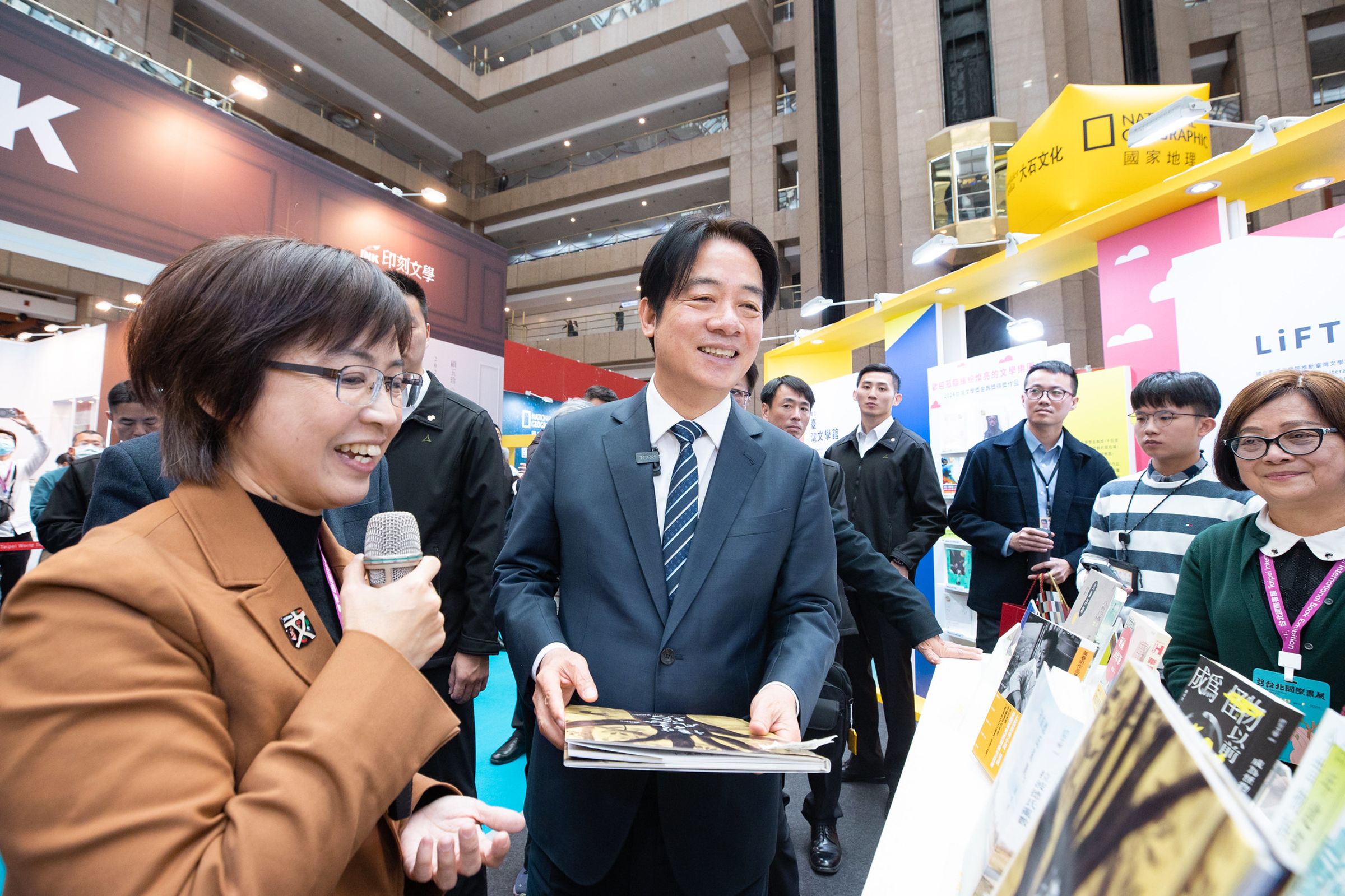賴清德今上午出席2025台北國際書展開幕典禮。(總統府提供)
