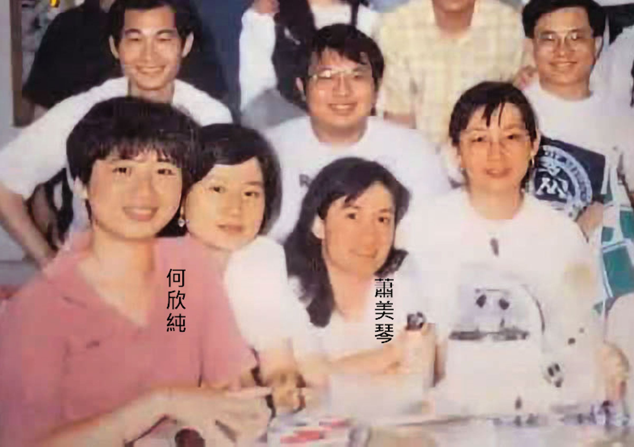 何欣純早年留學英國做婦女研究,與蕭美琴是民進黨外交訓練課程的同期生。(翻攝何欣純臉書)