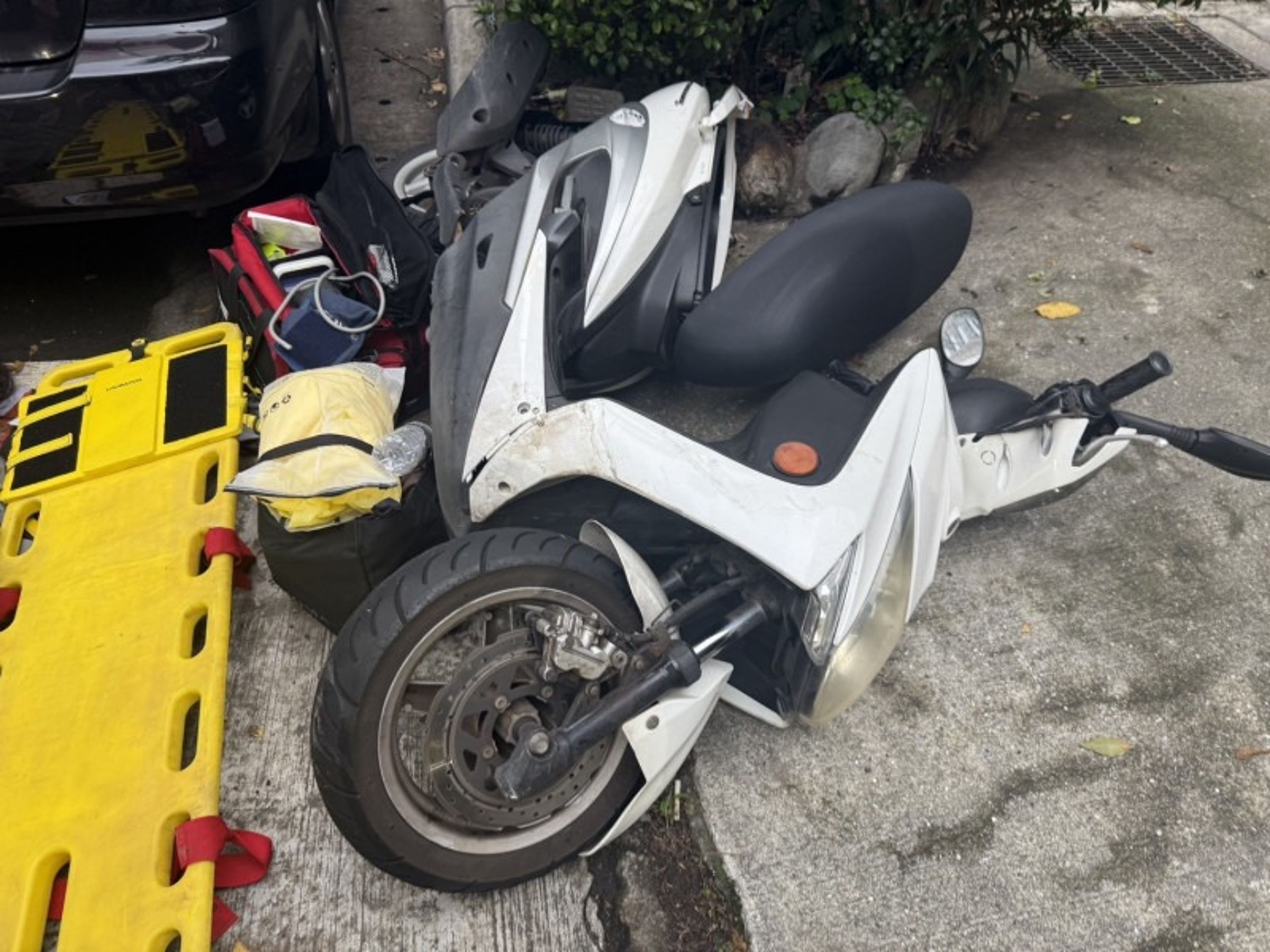 顏筱筠今日發文提及車禍當下的情形。(翻攝畫面)