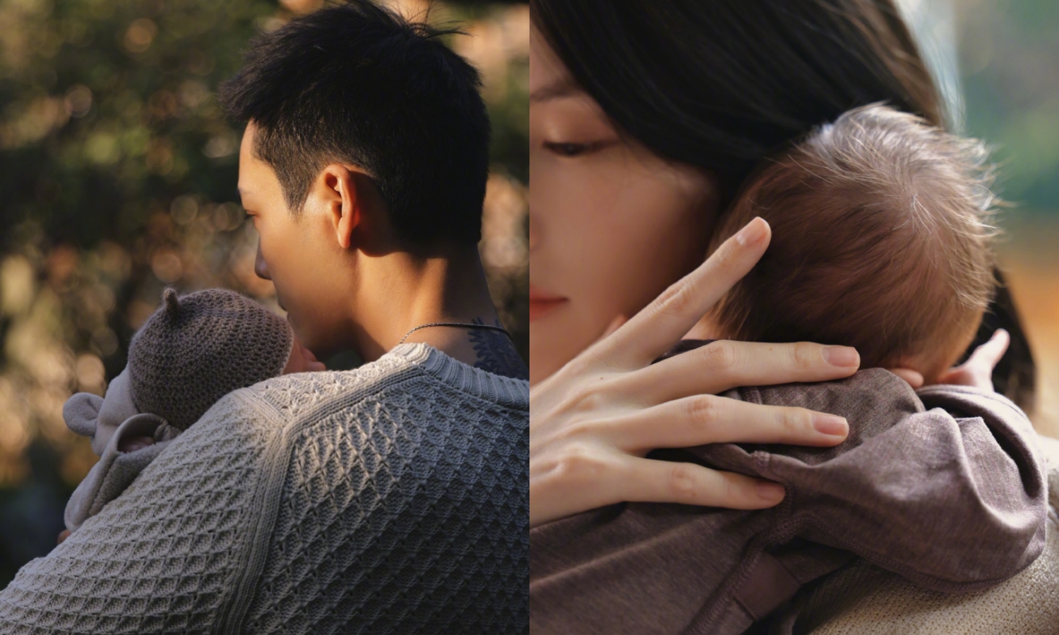 陳偉霆與何穗今（18日）無預警公布生子喜訊。（翻攝陳偉霆、何穗微博）