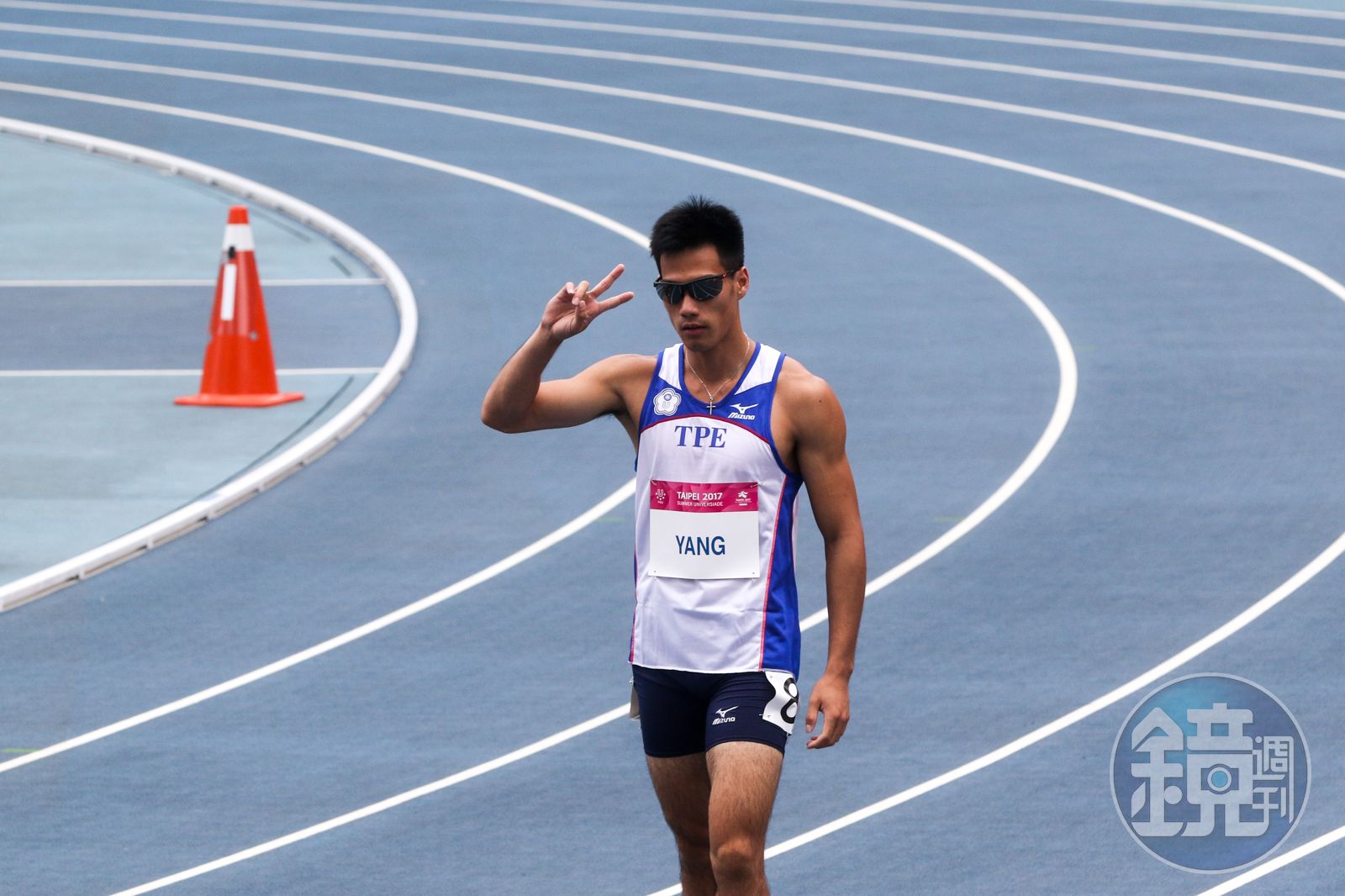 楊俊瀚2017年在台北世大運跑出金牌。（本刊資料照）