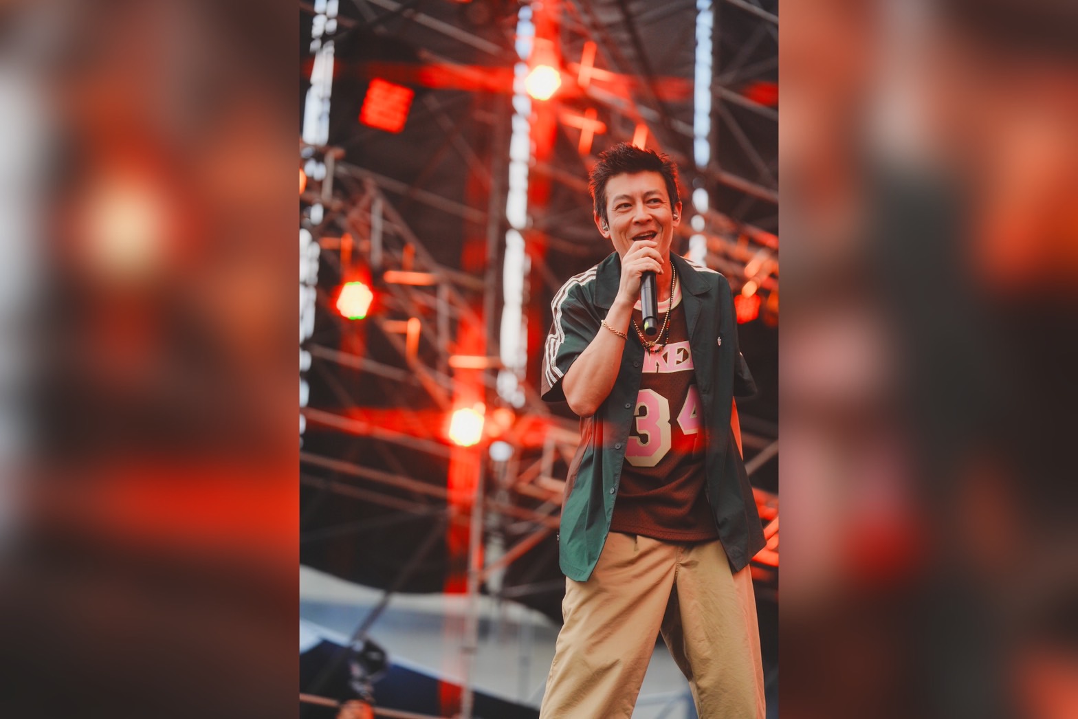陳冠希在2025太空港音樂嘉年華演出。（SPACEPORT提供）