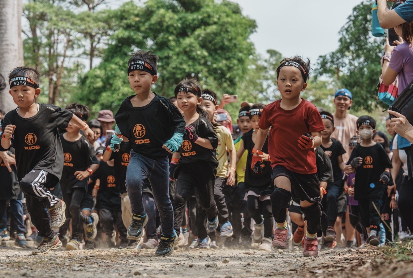 斯巴達賽事設有專為孩子設計的 Spartan Kids 小勇士賽。（大會提供）
