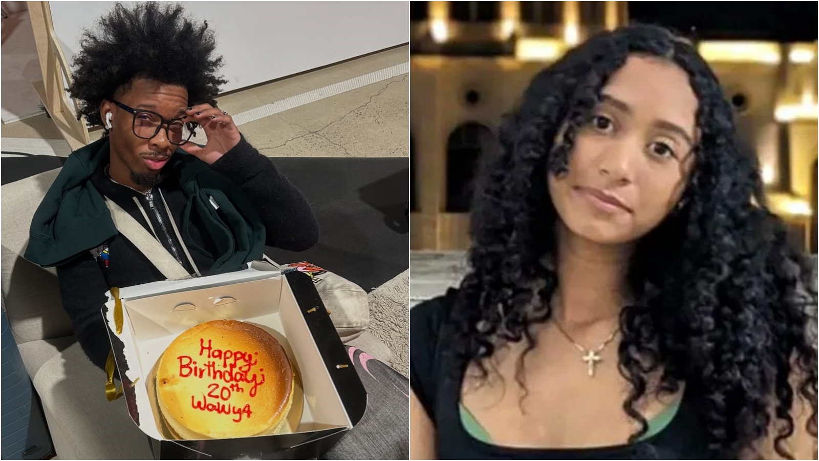 美國歌手D4vd（左）涉嫌殺害14歲少女賽萊絲特（右）。（翻攝IG、翻攝畫面）