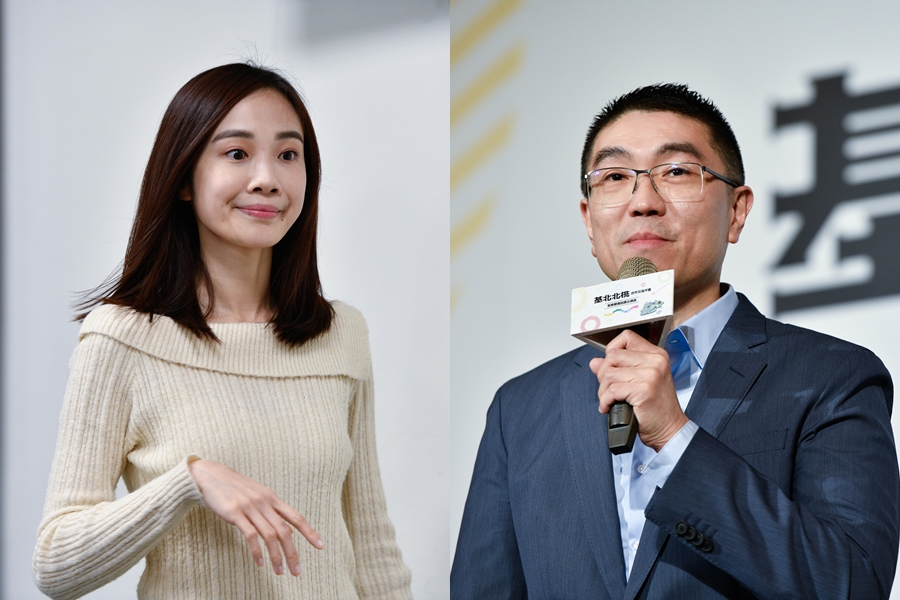 楊寶楨（左）今證實自己將「跳槽」到基隆市府，並稱認同基隆市長謝國樑（右）的理念。