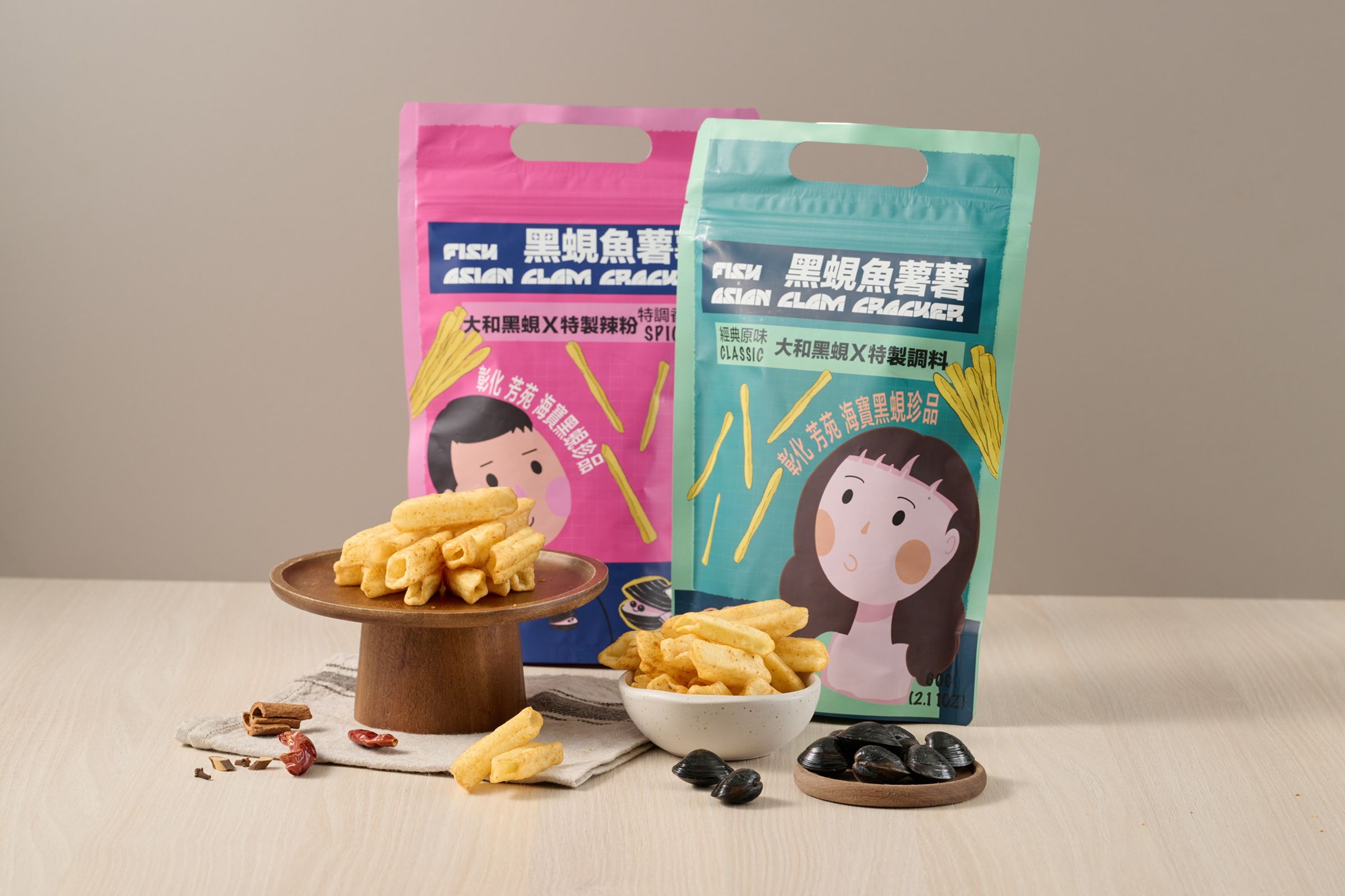使用蜆精與蜆肉製作的黑蜆魚薯薯,具新鮮海味,口感爽脆。(壹顆蜆提供)