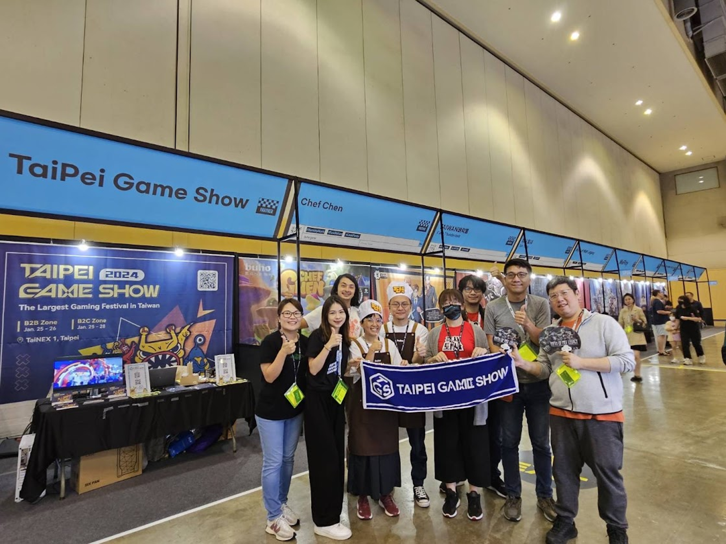 台北電玩展去年曾組團前往韓國釜山參加獨立遊戲節,不或互動娛樂是4組代表團隊之一。(不或互動娛樂提供)