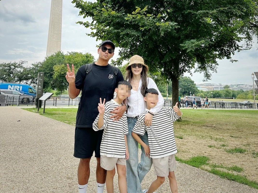 范瑋琪與老公陳建州帶2兒子到美國過暑假。（翻攝范瑋琪IG）