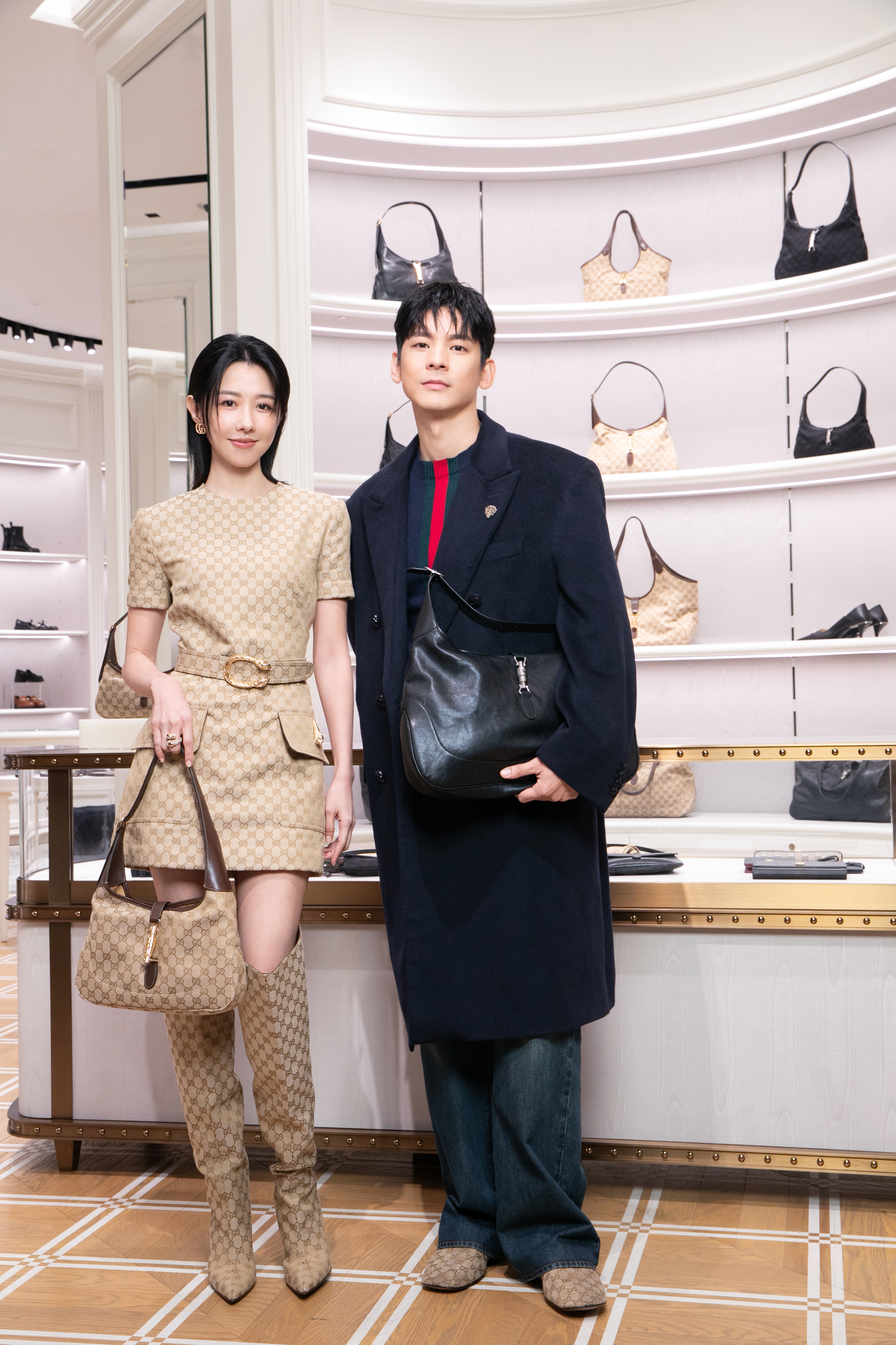 林柏宏與邵雨薇受邀出席GUCCI 2026春夏媒體預覽。（古馳提供）