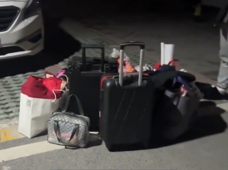 人妻因想回娘家過年被公公賞巴掌、惡言相向，老公力挺立刻收拾行李，連夜開車送老婆回老家。（翻攝自椒點視頻）