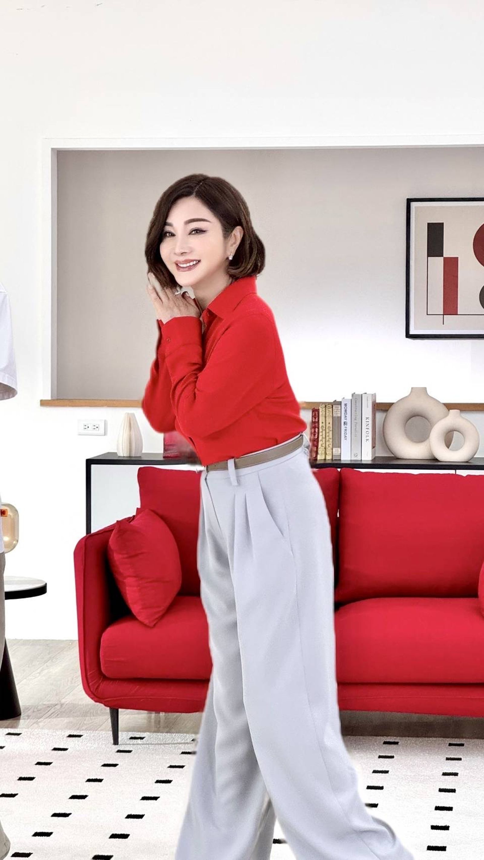 陳美鳳努力維持最佳身心狀態。（民視提供）