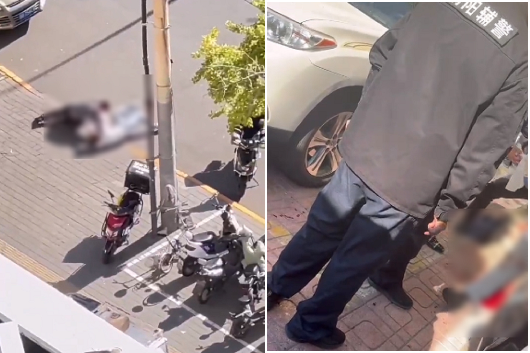 以色列駐中國使館人員在北京被刺！網傳影片令人震驚。（翻自X平台）