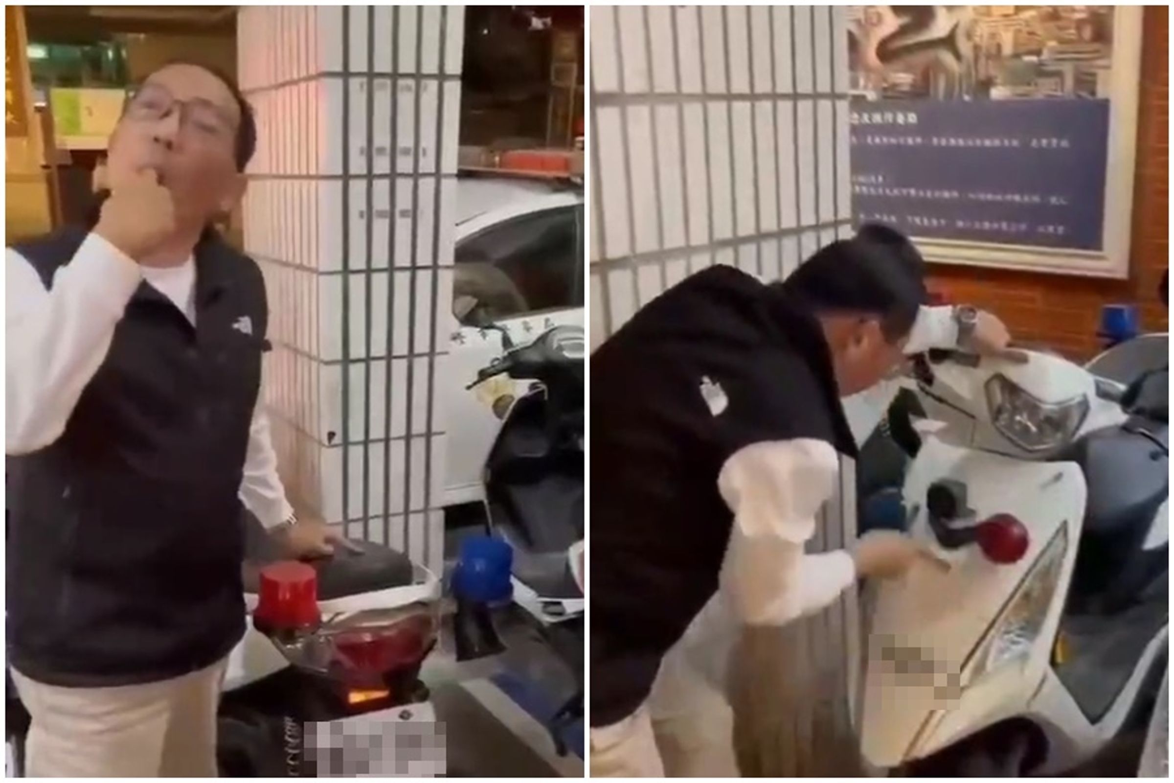 基隆市警局第一分局忠二派出所所長徐紹文，因涉嫌霸凌下屬被調職。（翻攝畫面）