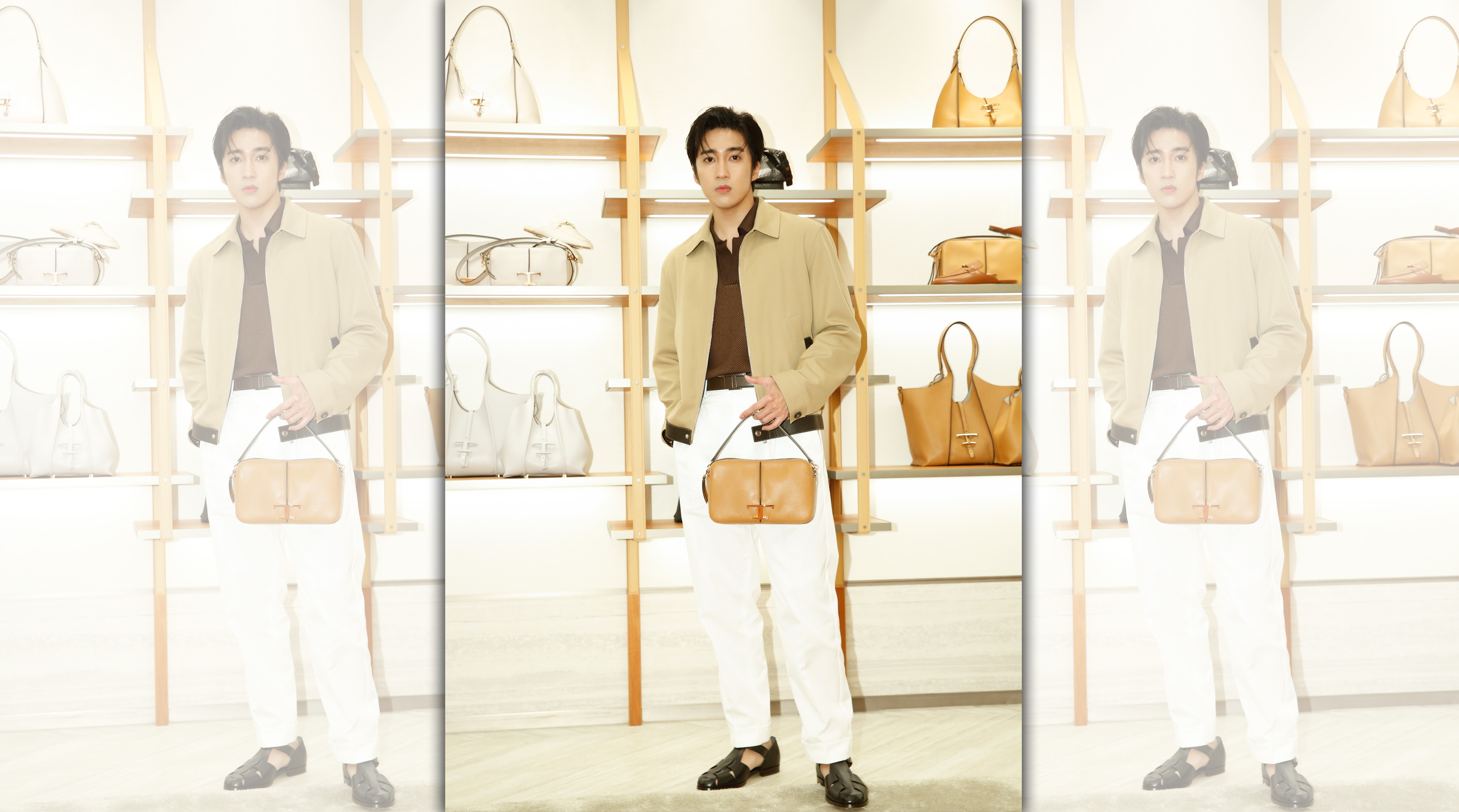 婁峻碩以簡潔的義式風情look出席TOD’S 2024春夏新品發表會。
