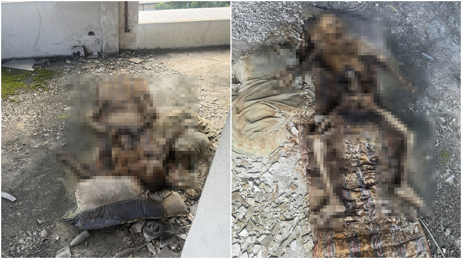 泰國暖武里府廢棄大樓發現一具男性無名屍，全身已腐化成骷髏。（翻攝自臉書@Kung Nattapon Kff）