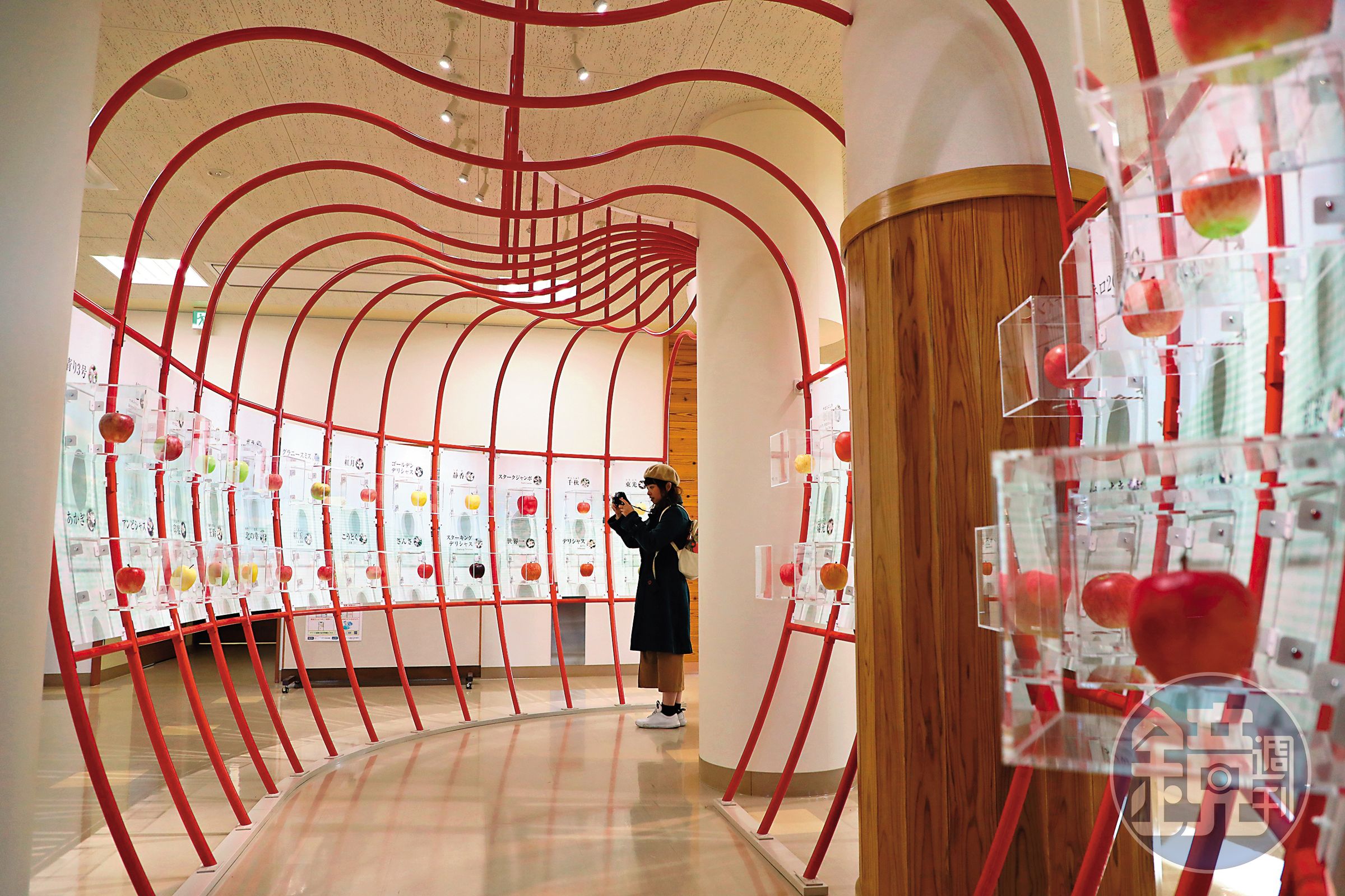 「蘋果之家」中展示世界各地的蘋果品種及栽種歷史。