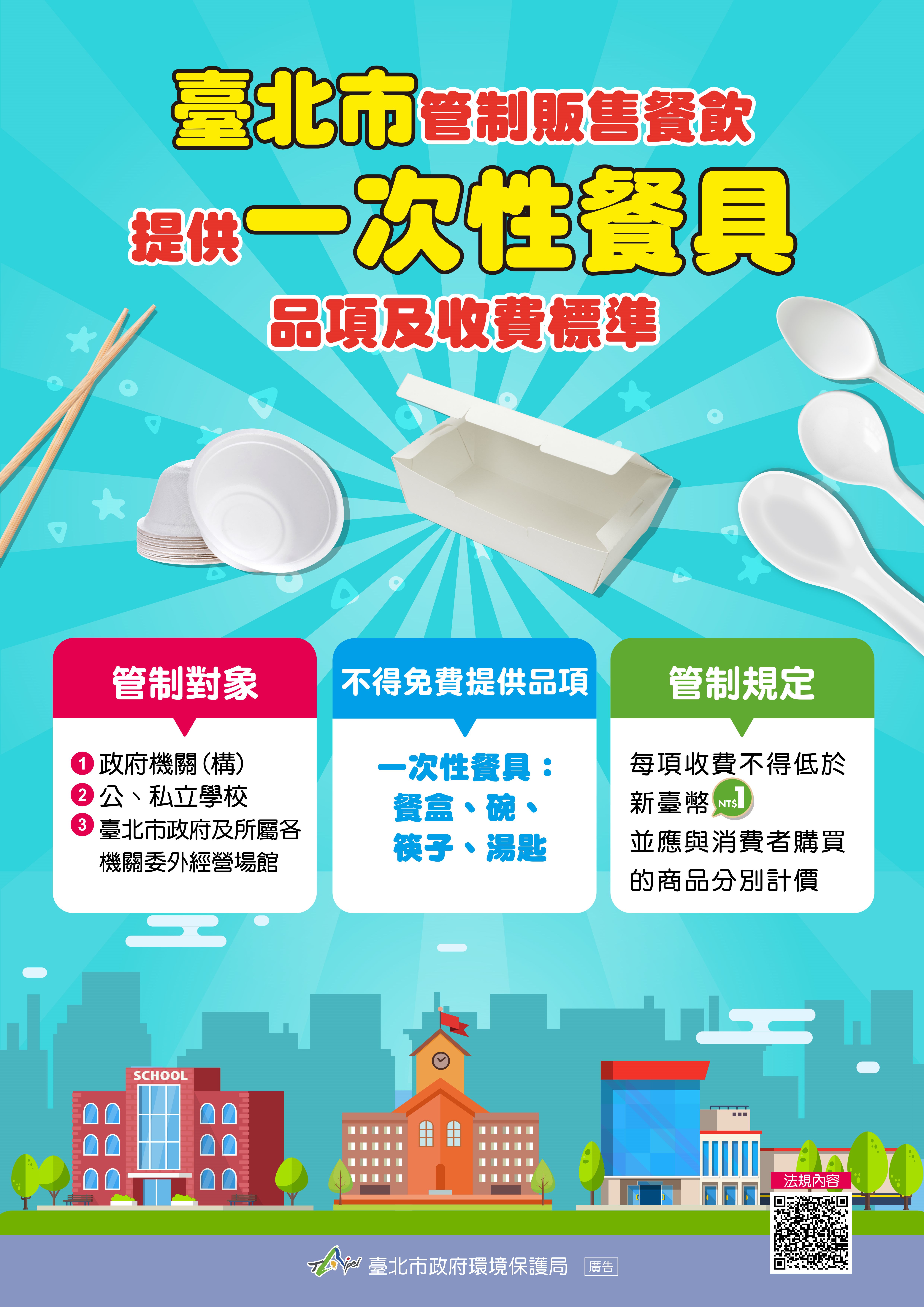台北市環保局說明新制規定。（台北市環保局提供）