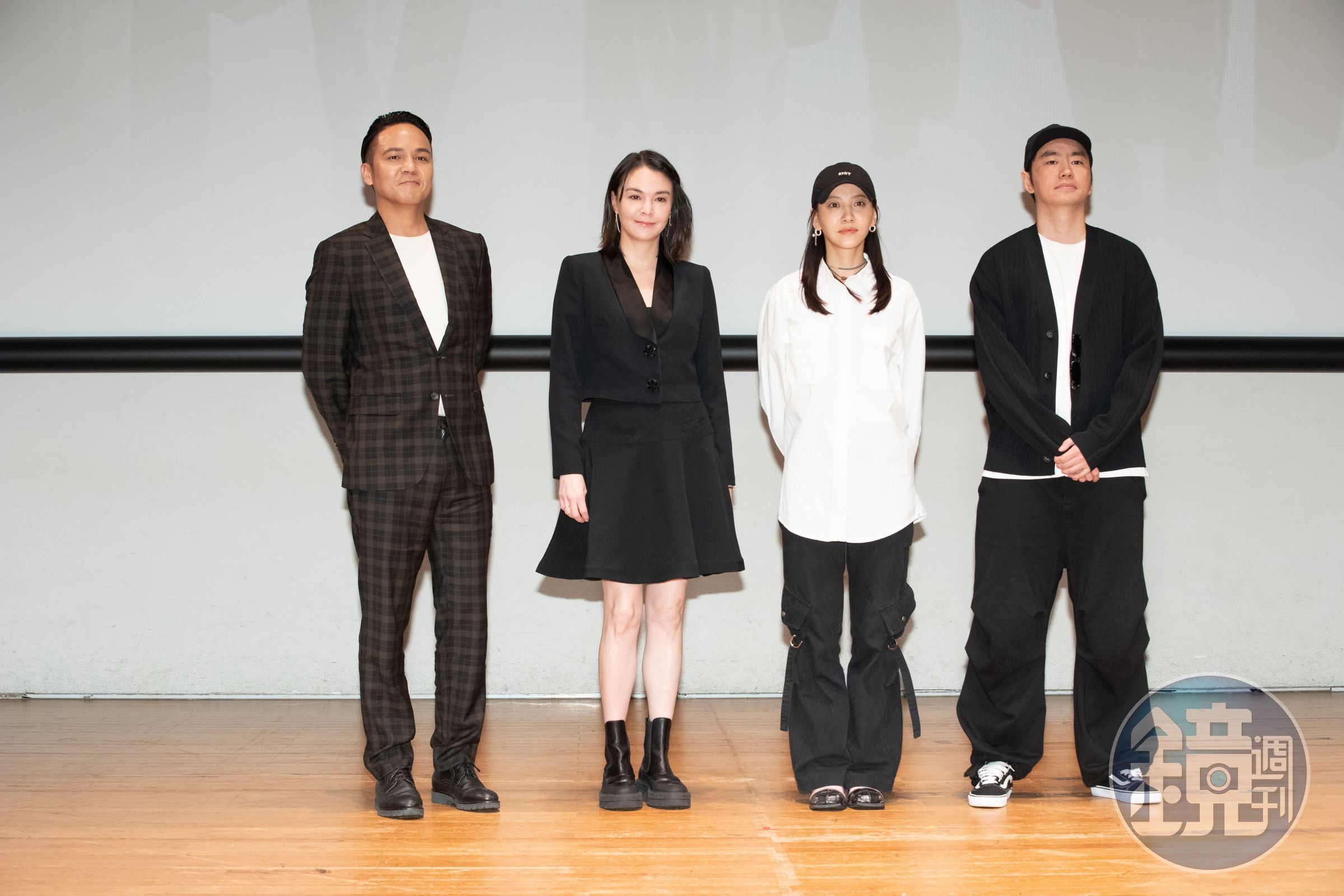 張榕容、徐詣帆等台灣演員與《誤殺3》導演甘劍宇與周楚濋合體,分享拍攝時的花絮。