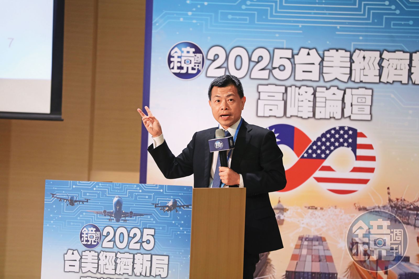 林啟超認為目前台美20％的對等關稅是聚焦在傳統產業，包含鋼鋁和汽車零組件等影響最大