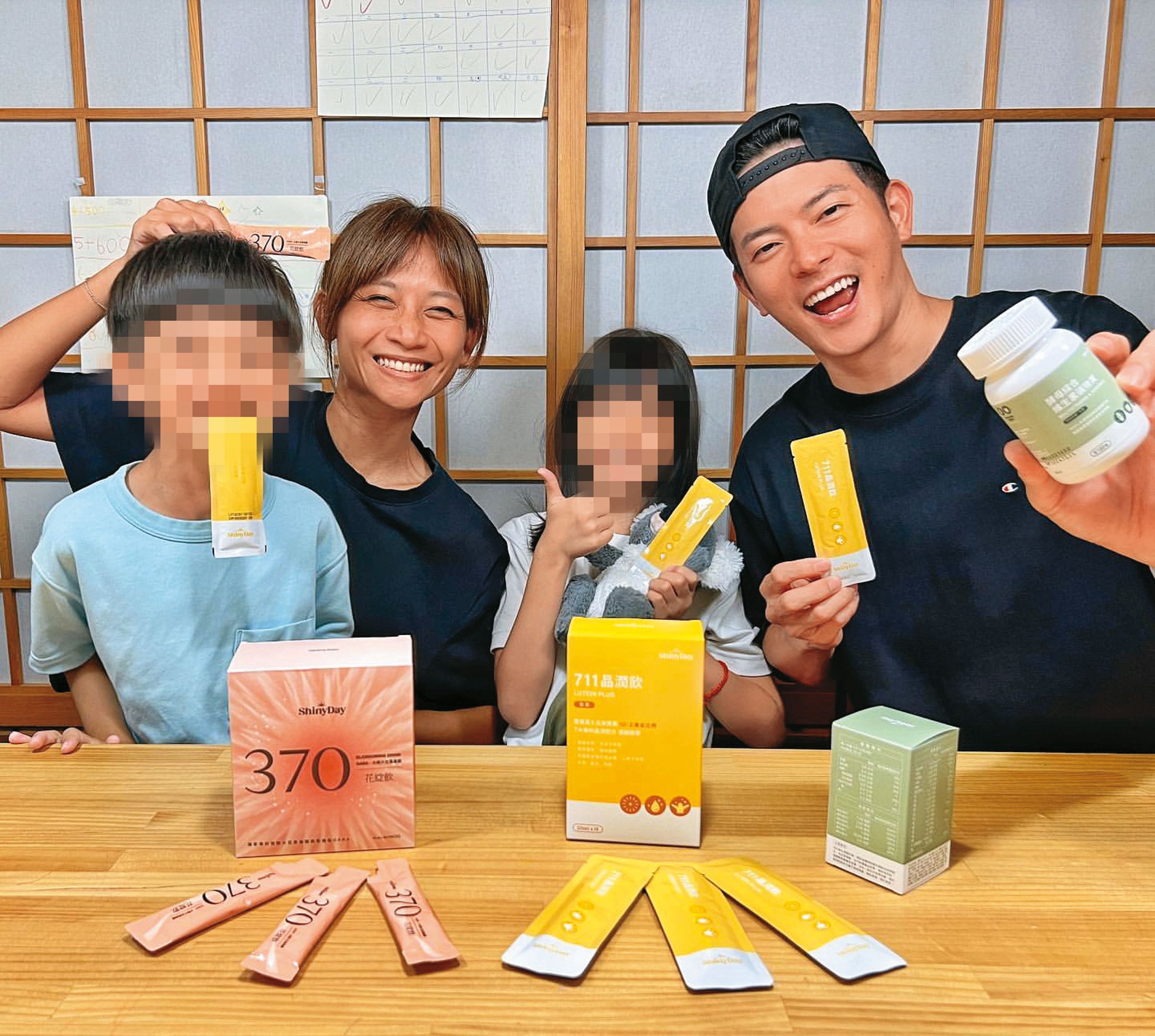 之前宥勝與老婆帶著小孩業配,可見一家形象獲得廠商青睞、粉絲支持。(翻攝自宥勝IG)