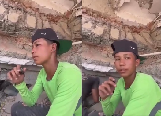 17歲的戴維與15歲的溫德兄弟檔,6月才在委內瑞拉強震中失去3位親人,逃往哥倫比亞又慘遇7.4強震。(翻攝自X@Libertaria17082)