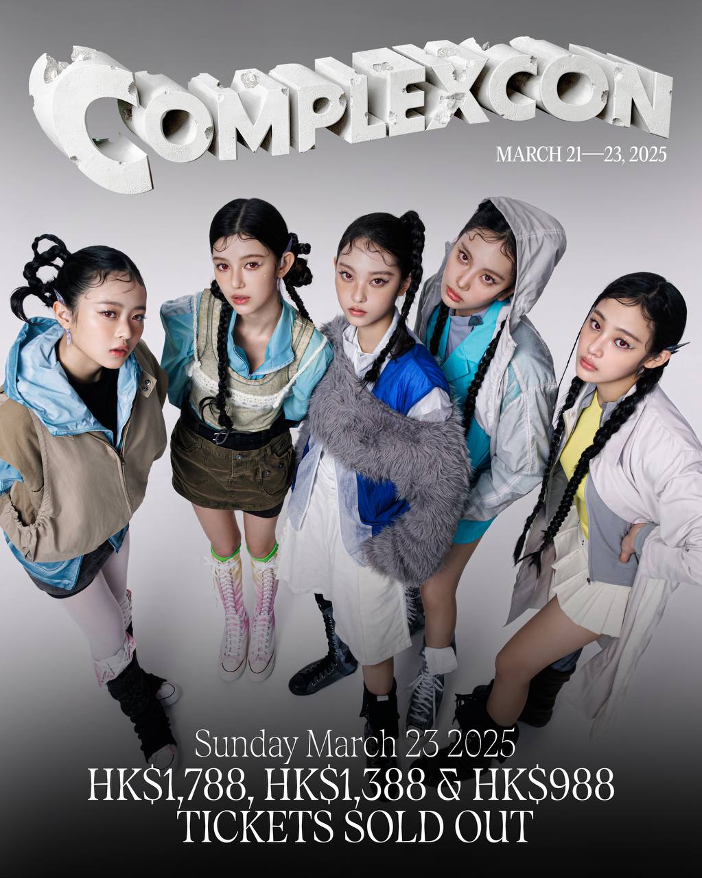 NJZ將照常出席週日在香港的ComplexCon音樂節，ADOR則表示將派工作人員前往支援「NewJeans」。（翻攝NJZ INS)